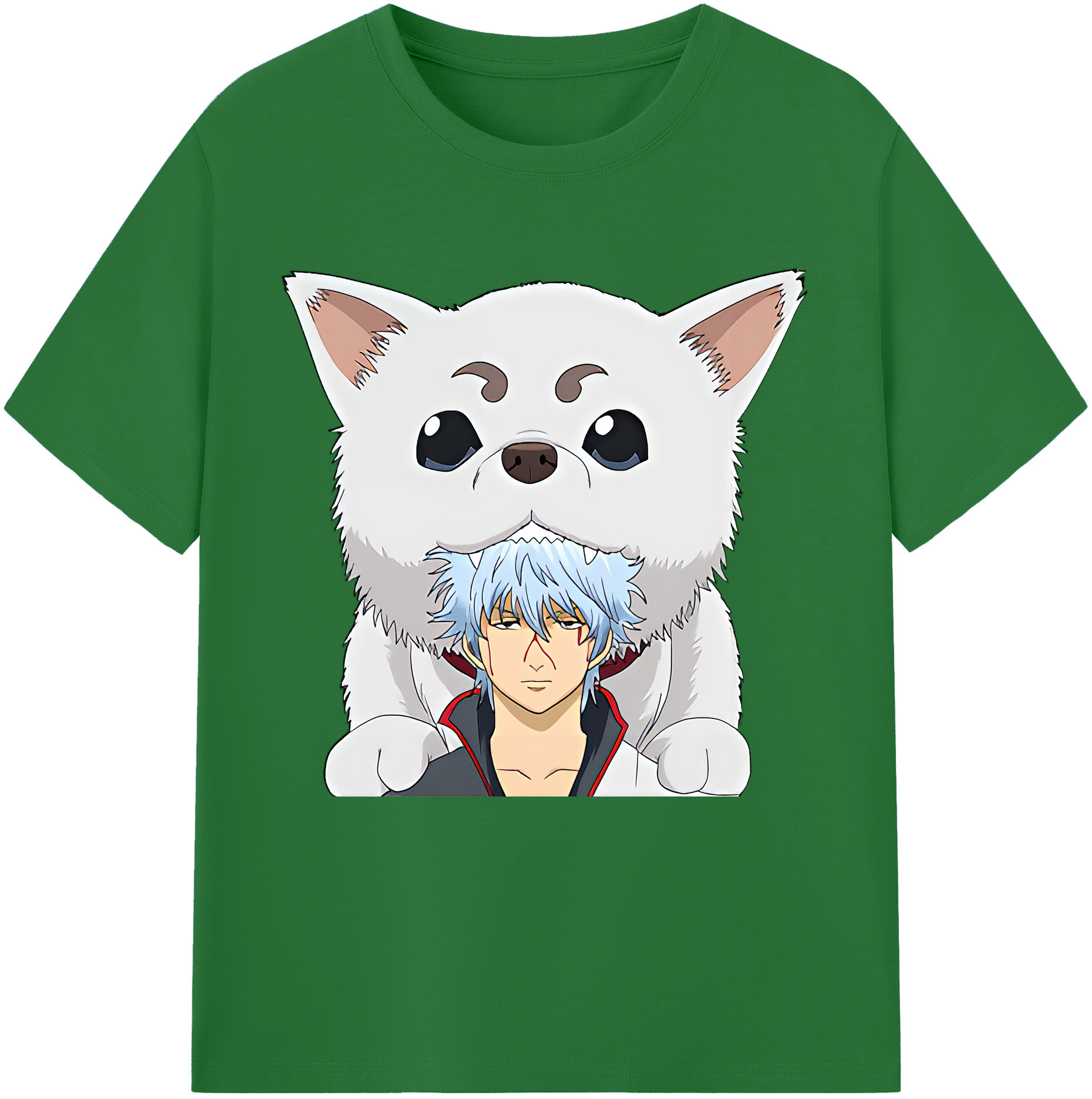（画像用） ぎんたま 坂田銀時（さかたぎんとき） 神楽 志村新八（しむら しんぱち） GINTAMA Sakata Gintoki Kagura Shimura Shinpachi 綿100％半袖Tシャツ（フロントプリント）