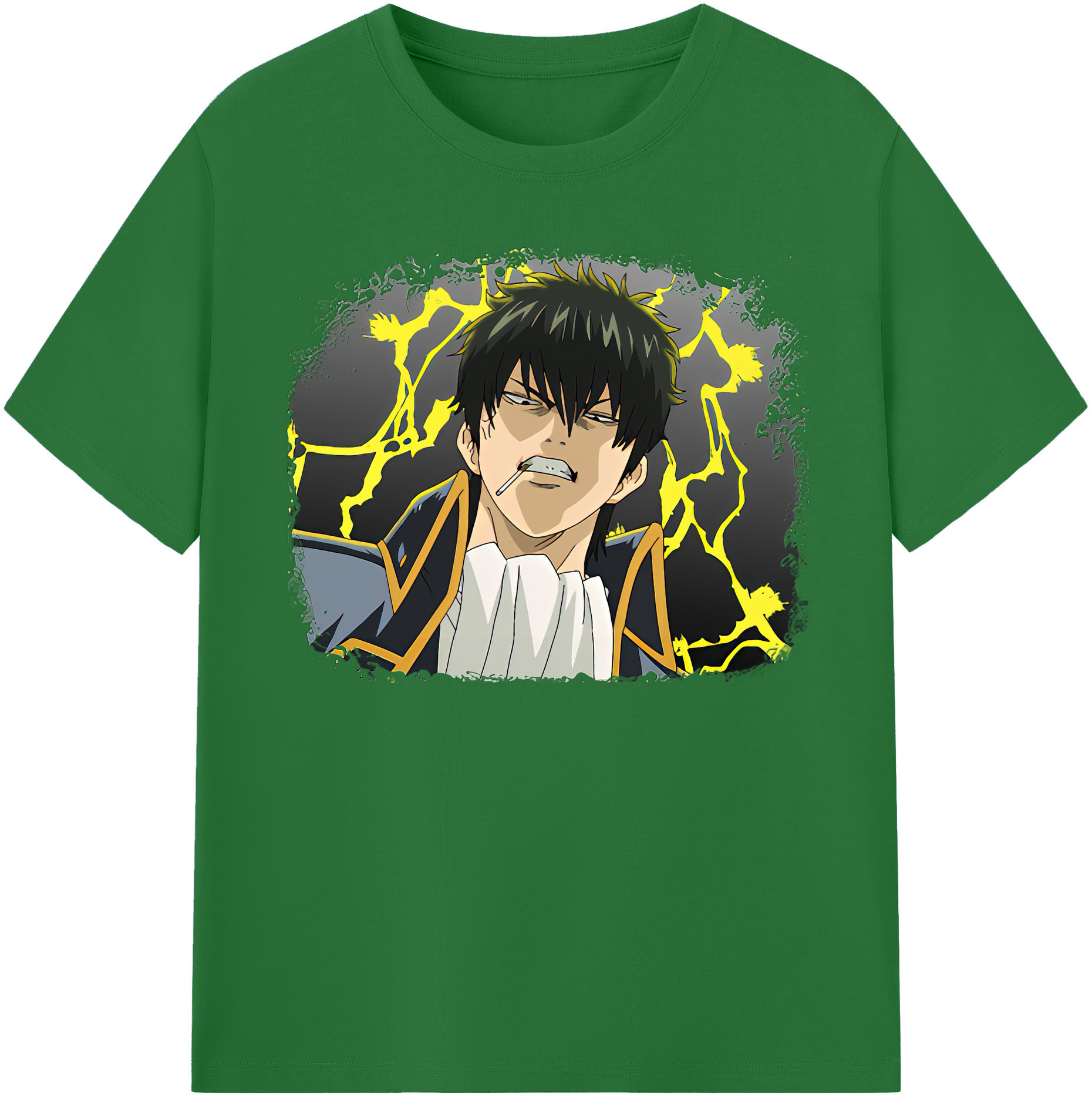 （画像用） ぎんたま 坂田銀時（さかたぎんとき） 神楽 志村新八（しむら しんぱち） GINTAMA Sakata Gintoki Kagura Shimura Shinpachi 綿100％半袖Tシャツ（フロントプリント）