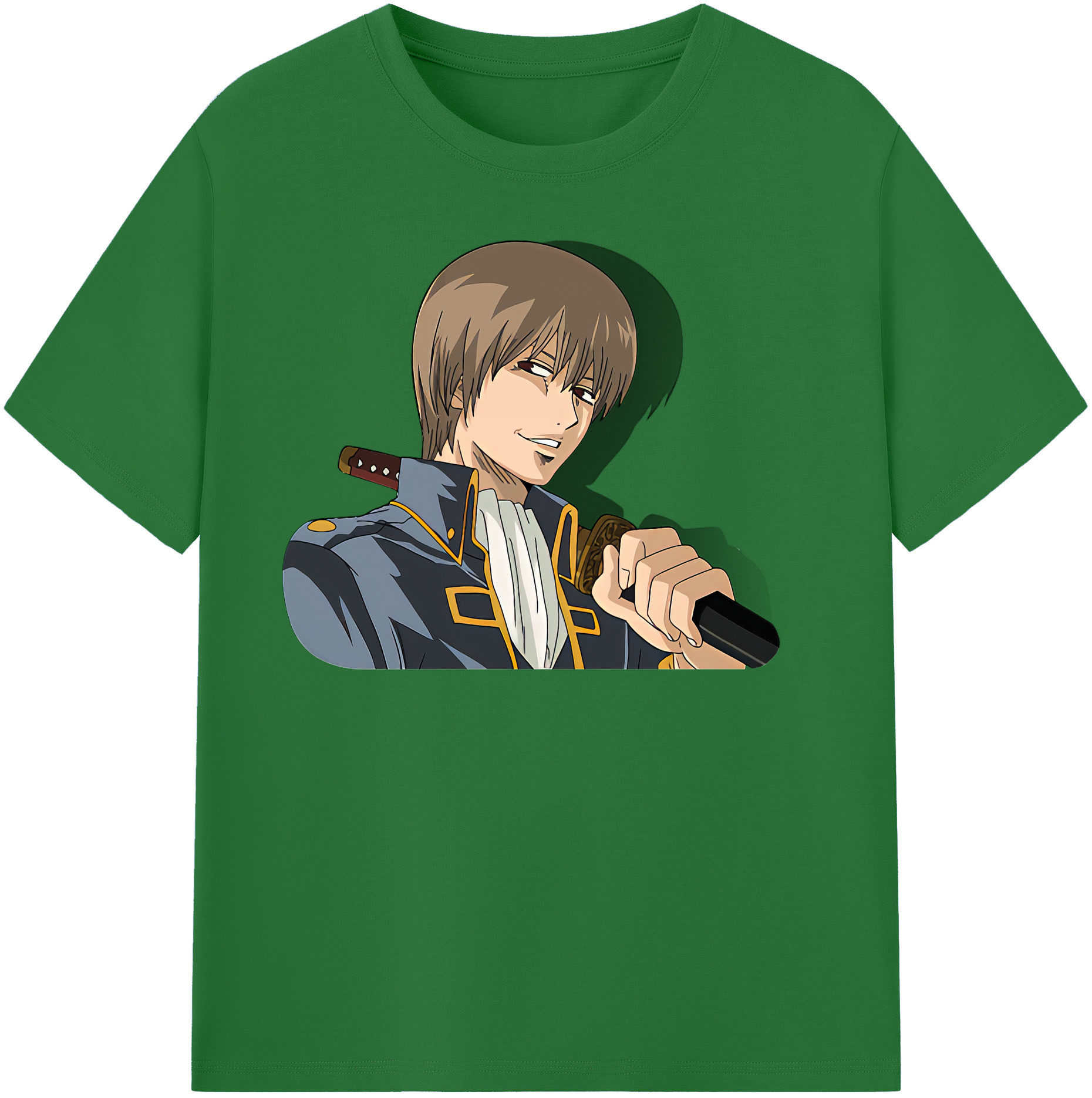 （画像用） ぎんたま 坂田銀時（さかたぎんとき） 神楽 志村新八（しむら しんぱち） GINTAMA Sakata Gintoki Kagura Shimura Shinpachi 綿100％半袖Tシャツ（フロントプリント）