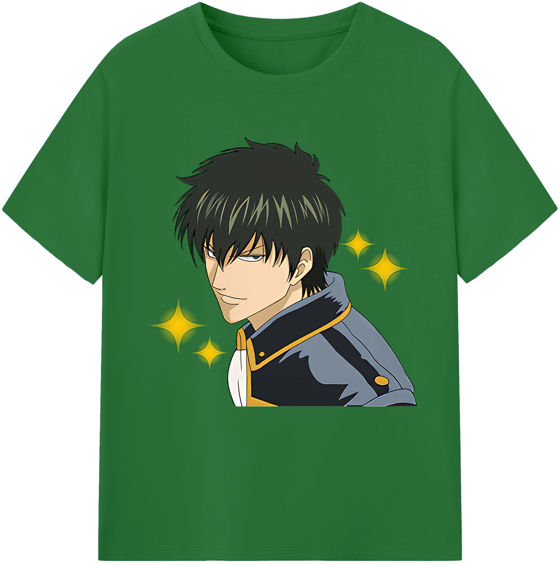 （画像用） ぎんたま 坂田銀時（さかたぎんとき） 神楽 志村新八（しむら しんぱち） GINTAMA Sakata Gintoki Kagura Shimura Shinpachi 綿100％半袖Tシャツ（フロントプリント）