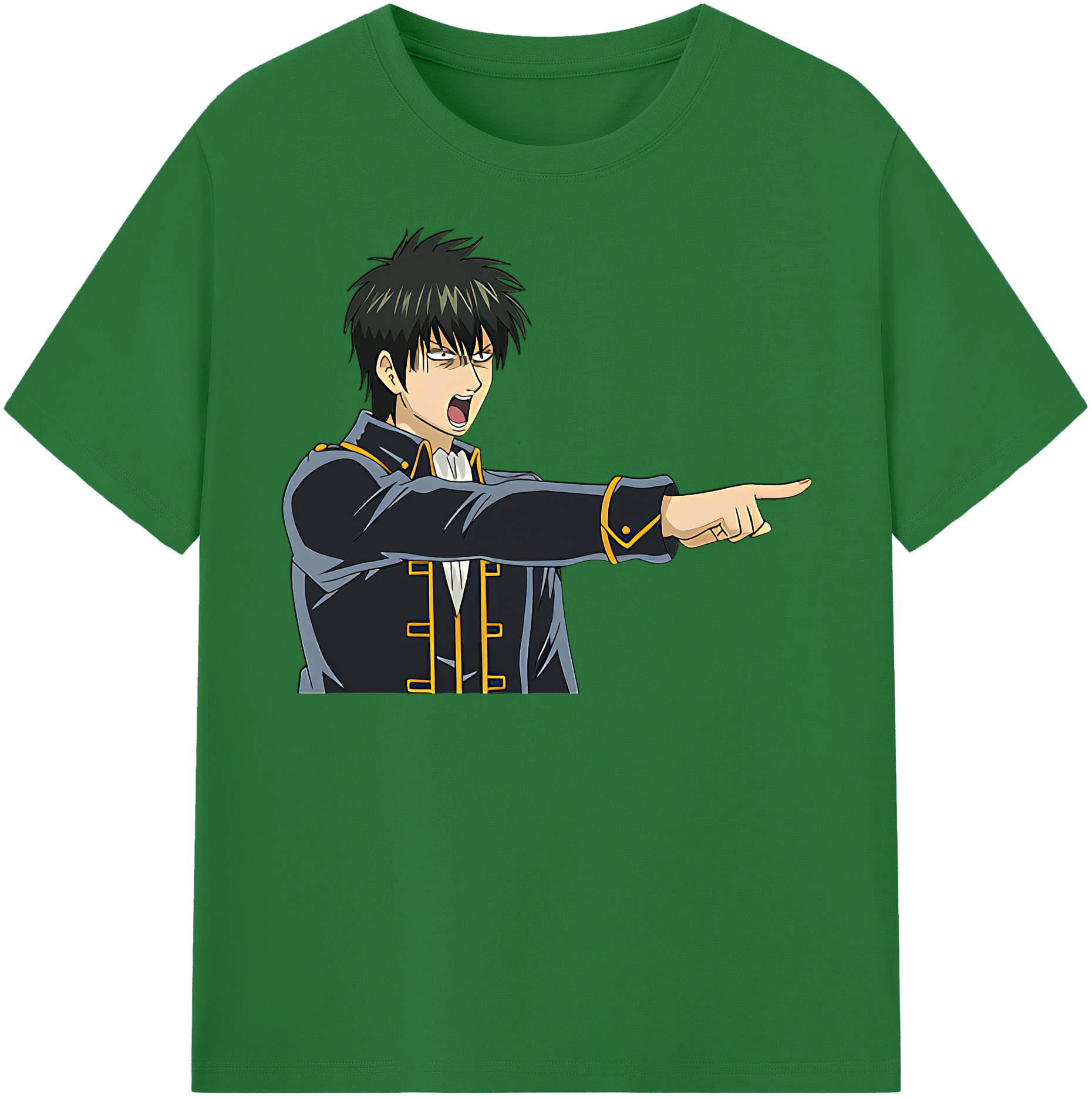 （画像用） ぎんたま 坂田銀時（さかたぎんとき） 神楽 志村新八（しむら しんぱち） GINTAMA Sakata Gintoki Kagura Shimura Shinpachi 綿100％半袖Tシャツ（フロントプリント）