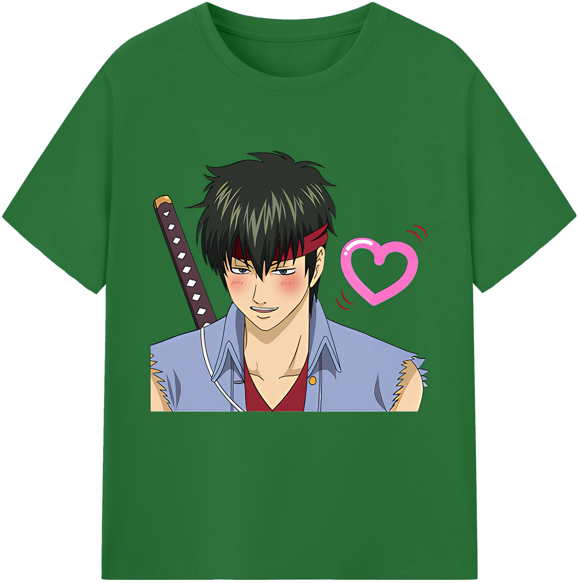 （画像用） ぎんたま 坂田銀時（さかたぎんとき） 神楽 志村新八（しむら しんぱち） GINTAMA Sakata Gintoki Kagura Shimura Shinpachi 綿100％半袖Tシャツ（フロントプリント）