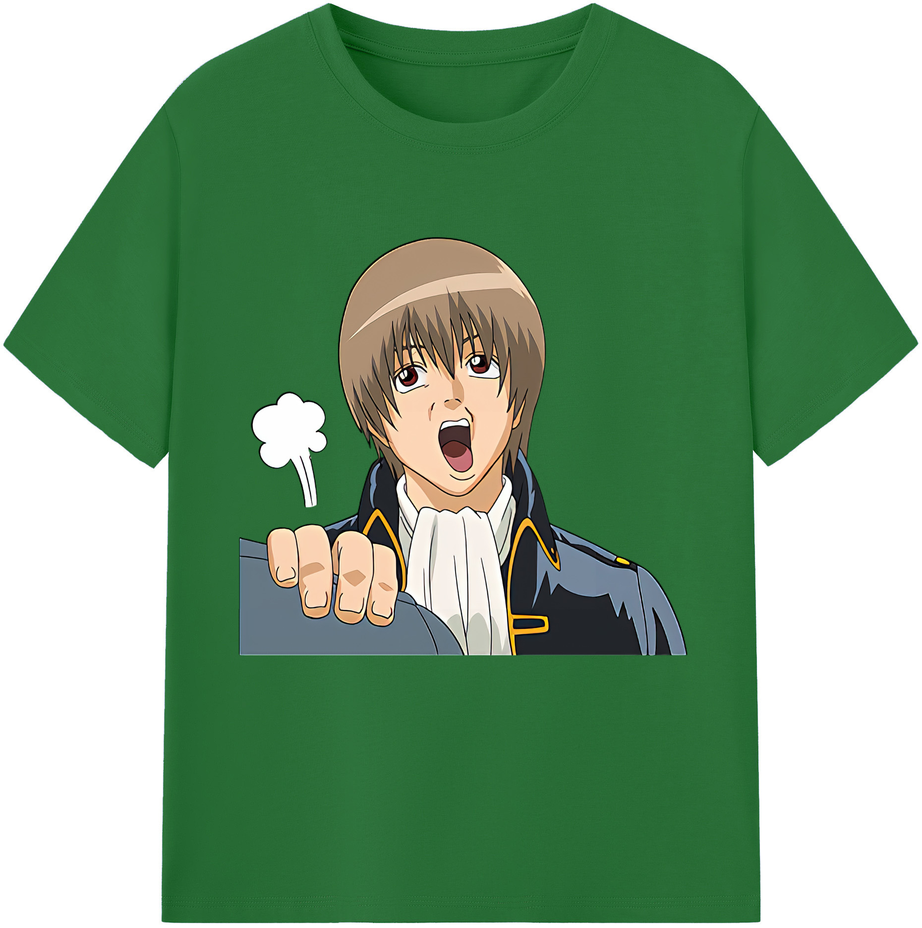 （画像用） ぎんたま 坂田銀時（さかたぎんとき） 神楽 志村新八（しむら しんぱち） GINTAMA Sakata Gintoki Kagura Shimura Shinpachi 綿100％半袖Tシャツ（フロントプリント）