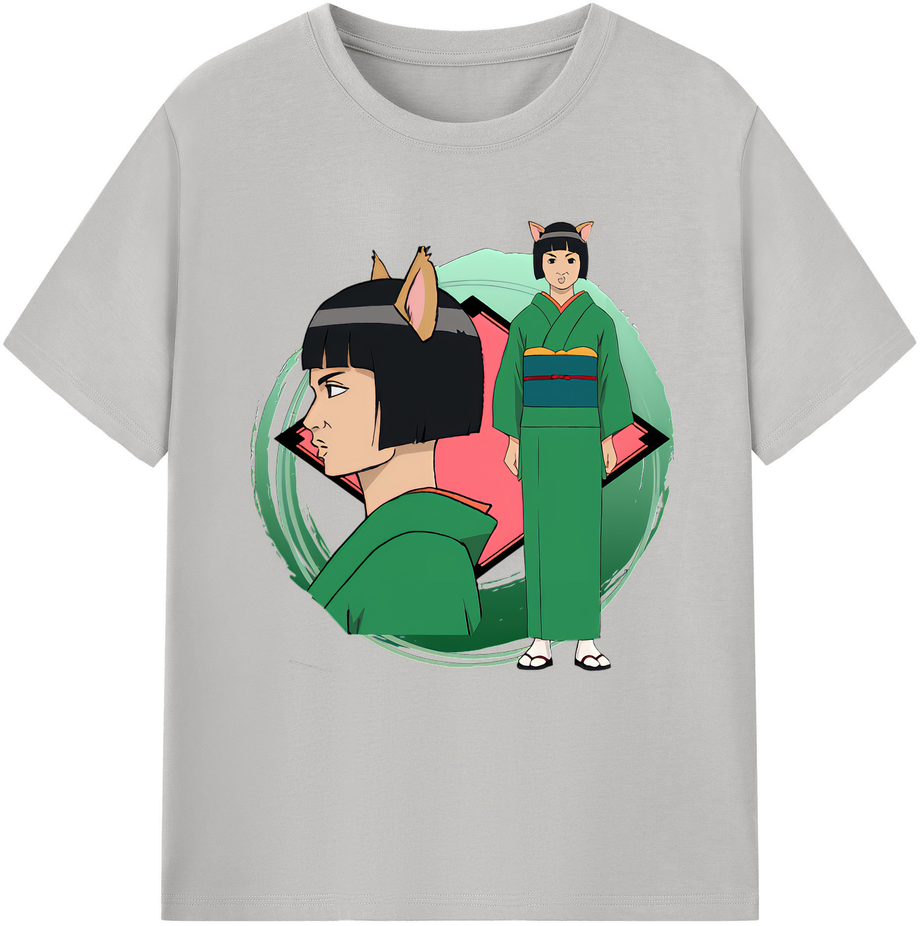 （画像用） ぎんたま 坂田銀時（さかたぎんとき） 神楽 志村新八（しむら しんぱち） GINTAMA Sakata Gintoki Kagura Shimura Shinpachi 綿100％半袖Tシャツ（フロントプリント）