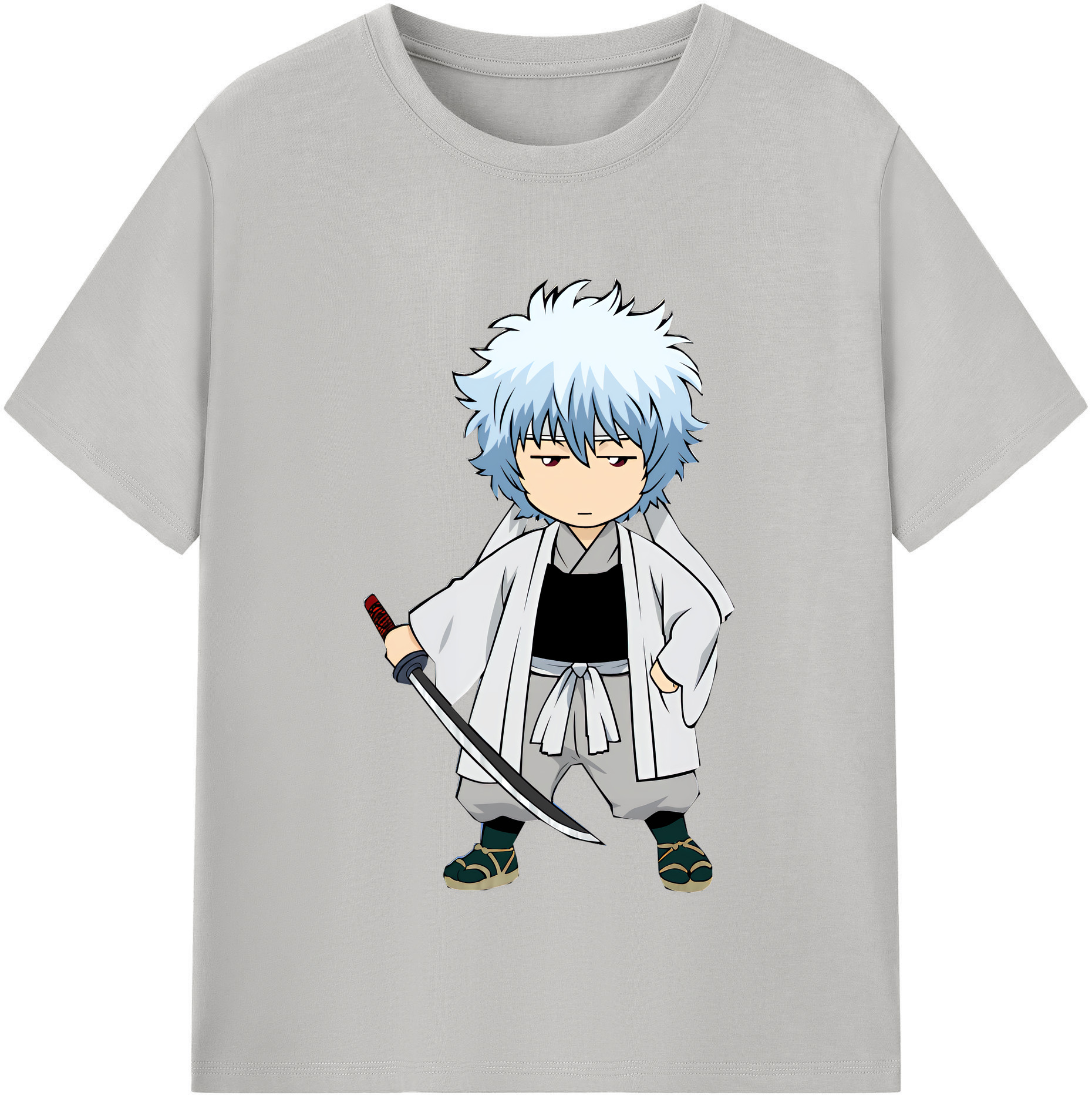 （画像用） ぎんたま 坂田銀時（さかたぎんとき） 神楽 志村新八（しむら しんぱち） GINTAMA Sakata Gintoki Kagura Shimura Shinpachi 綿100％半袖Tシャツ（フロントプリント）