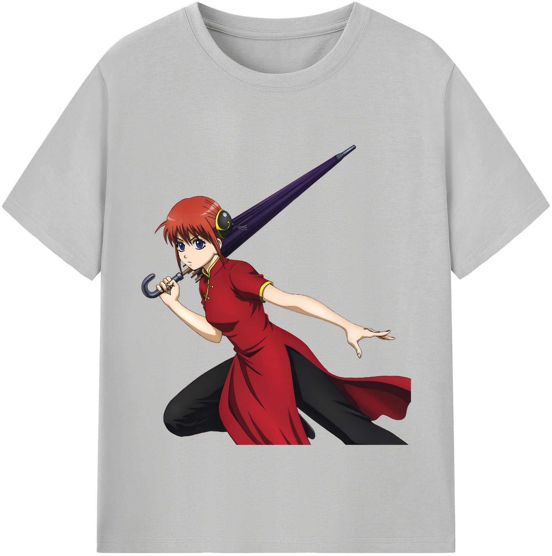 （画像用） ぎんたま 坂田銀時（さかたぎんとき） 神楽 志村新八（しむら しんぱち） GINTAMA Sakata Gintoki Kagura Shimura Shinpachi 綿100％半袖Tシャツ（フロントプリント）