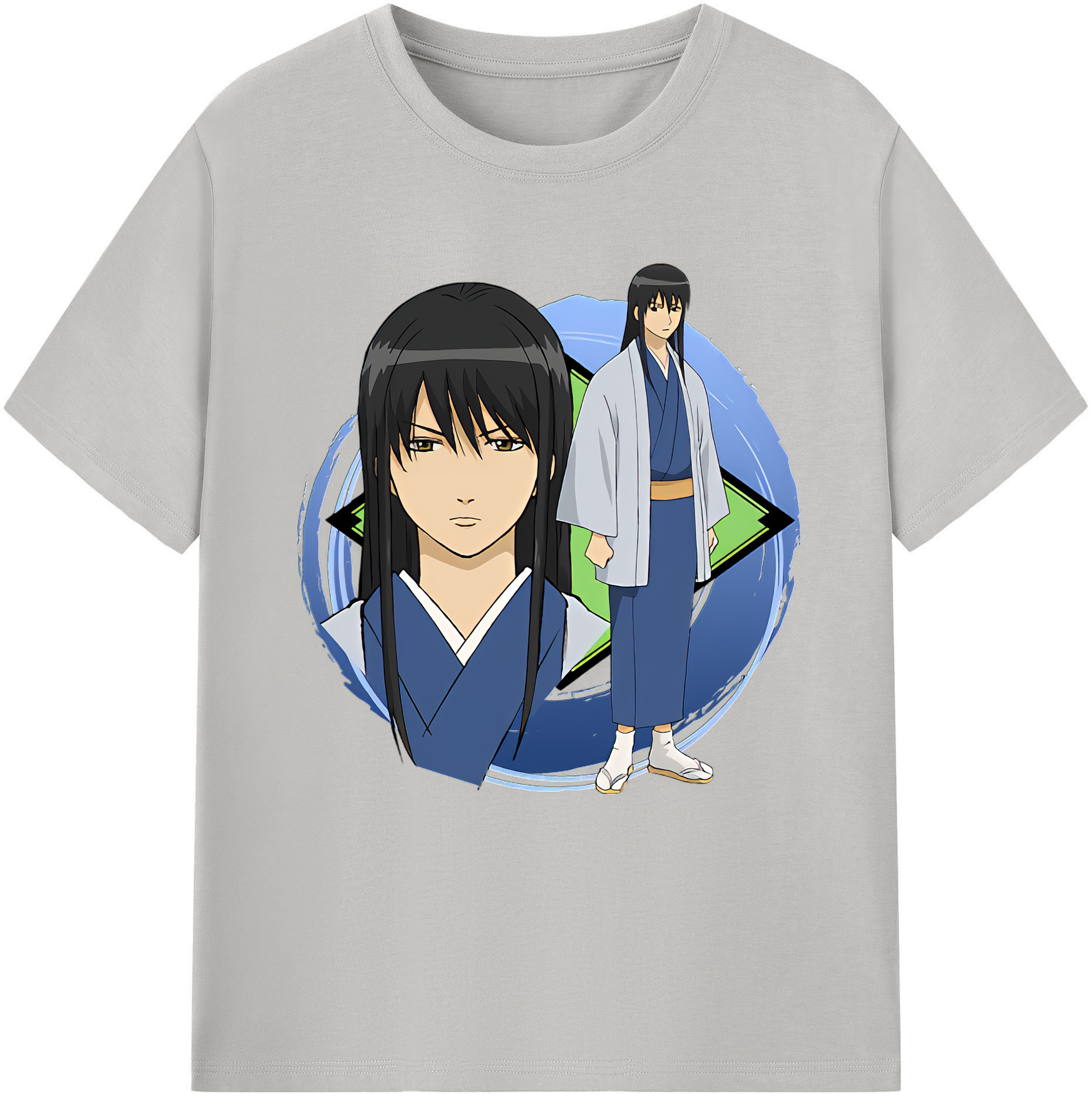 （画像用） ぎんたま 坂田銀時（さかたぎんとき） 神楽 志村新八（しむら しんぱち） GINTAMA Sakata Gintoki Kagura Shimura Shinpachi 綿100％半袖Tシャツ（フロントプリント）