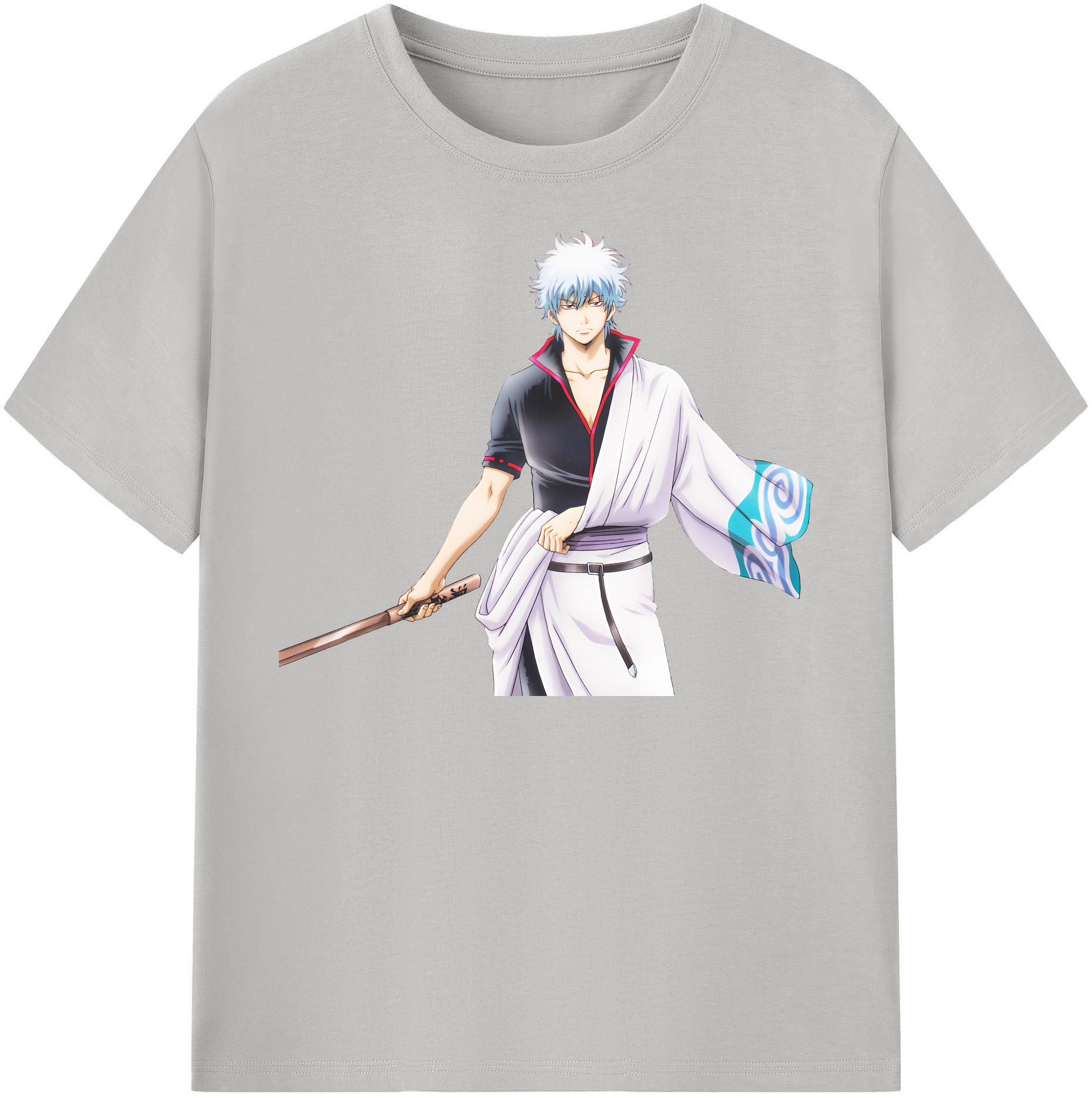 （画像用） ぎんたま 坂田銀時（さかたぎんとき） 神楽 志村新八（しむら しんぱち） GINTAMA Sakata Gintoki Kagura Shimura Shinpachi 綿100％半袖Tシャツ（フロントプリント）