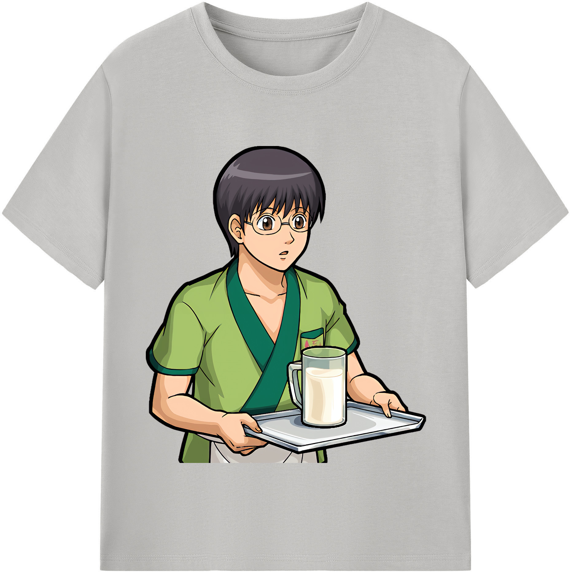 （画像用） ぎんたま 坂田銀時（さかたぎんとき） 神楽 志村新八（しむら しんぱち） GINTAMA Sakata Gintoki Kagura Shimura Shinpachi 綿100％半袖Tシャツ（フロントプリント）