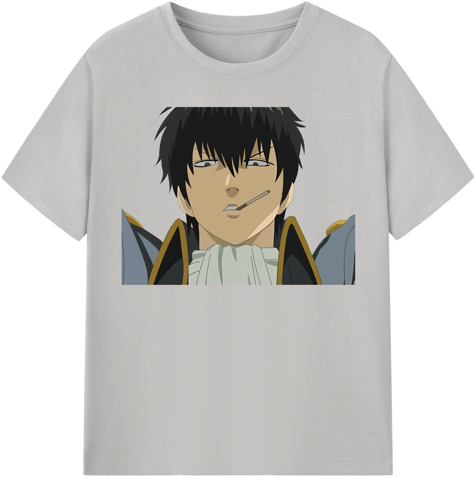 （画像用） ぎんたま 坂田銀時（さかたぎんとき） 神楽 志村新八（しむら しんぱち） GINTAMA Sakata Gintoki Kagura Shimura Shinpachi 綿100％半袖Tシャツ（フロントプリント）