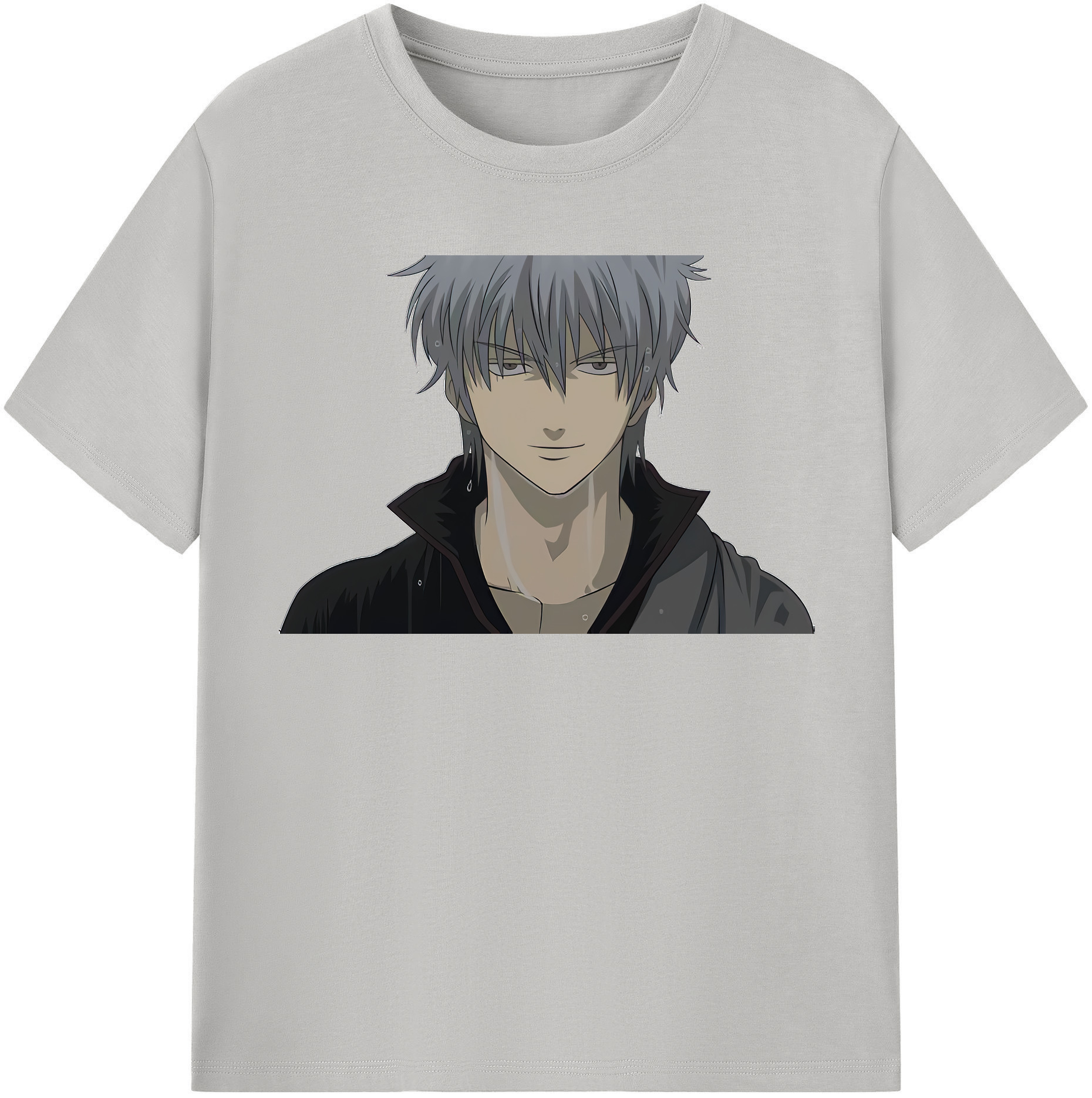 （画像用） ぎんたま 坂田銀時（さかたぎんとき） 神楽 志村新八（しむら しんぱち） GINTAMA Sakata Gintoki Kagura Shimura Shinpachi 綿100％半袖Tシャツ（フロントプリント）