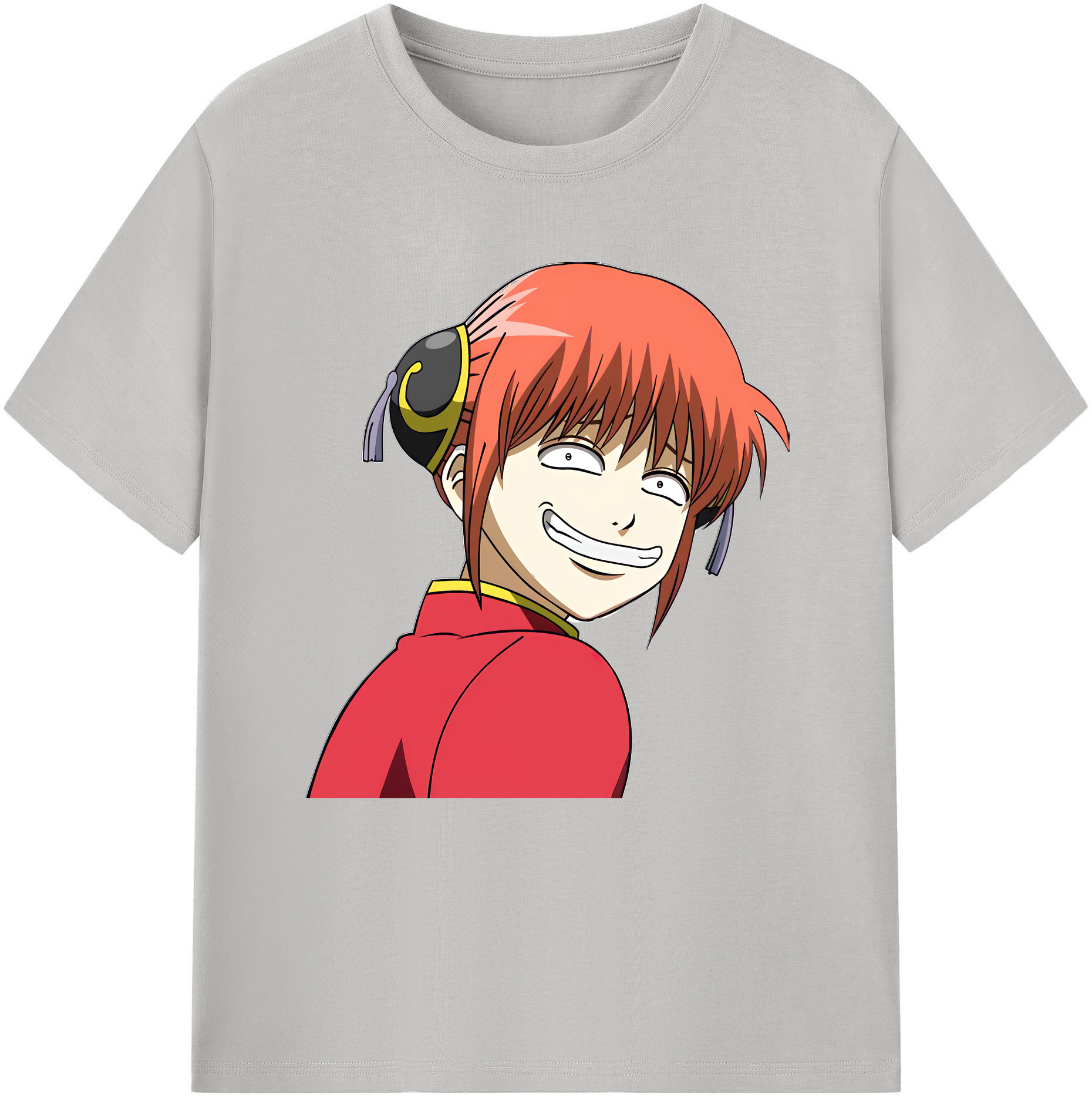 （画像用） ぎんたま 坂田銀時（さかたぎんとき） 神楽 志村新八（しむら しんぱち） GINTAMA Sakata Gintoki Kagura Shimura Shinpachi 綿100％半袖Tシャツ（フロントプリント）