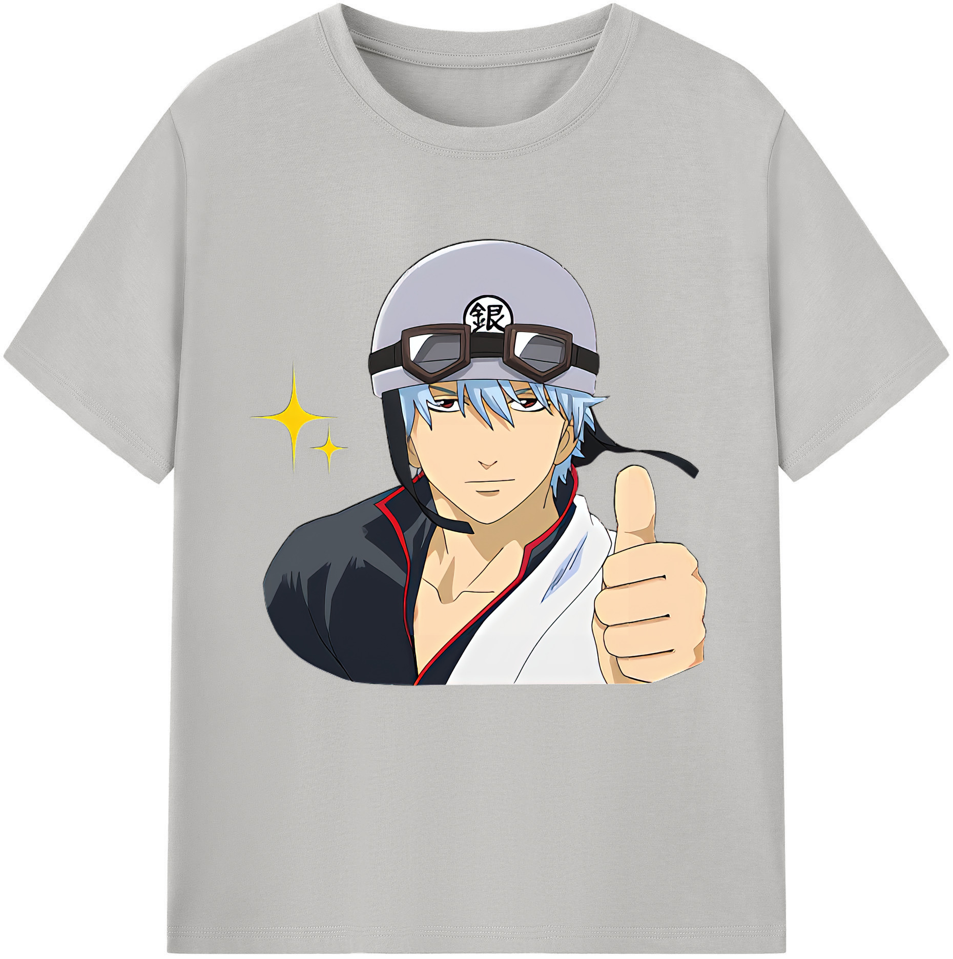 （画像用） ぎんたま 坂田銀時（さかたぎんとき） 神楽 志村新八（しむら しんぱち） GINTAMA Sakata Gintoki Kagura Shimura Shinpachi 綿100％半袖Tシャツ（フロントプリント）