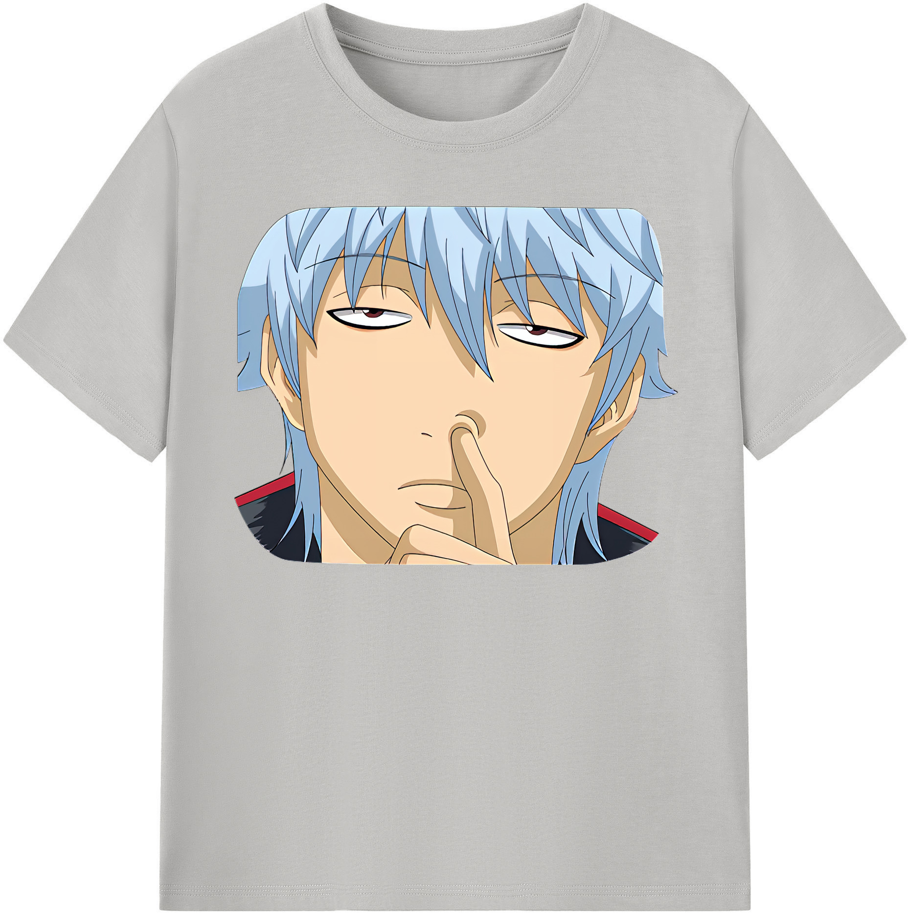 （画像用） ぎんたま 坂田銀時（さかたぎんとき） 神楽 志村新八（しむら しんぱち） GINTAMA Sakata Gintoki Kagura Shimura Shinpachi 綿100％半袖Tシャツ（フロントプリント）