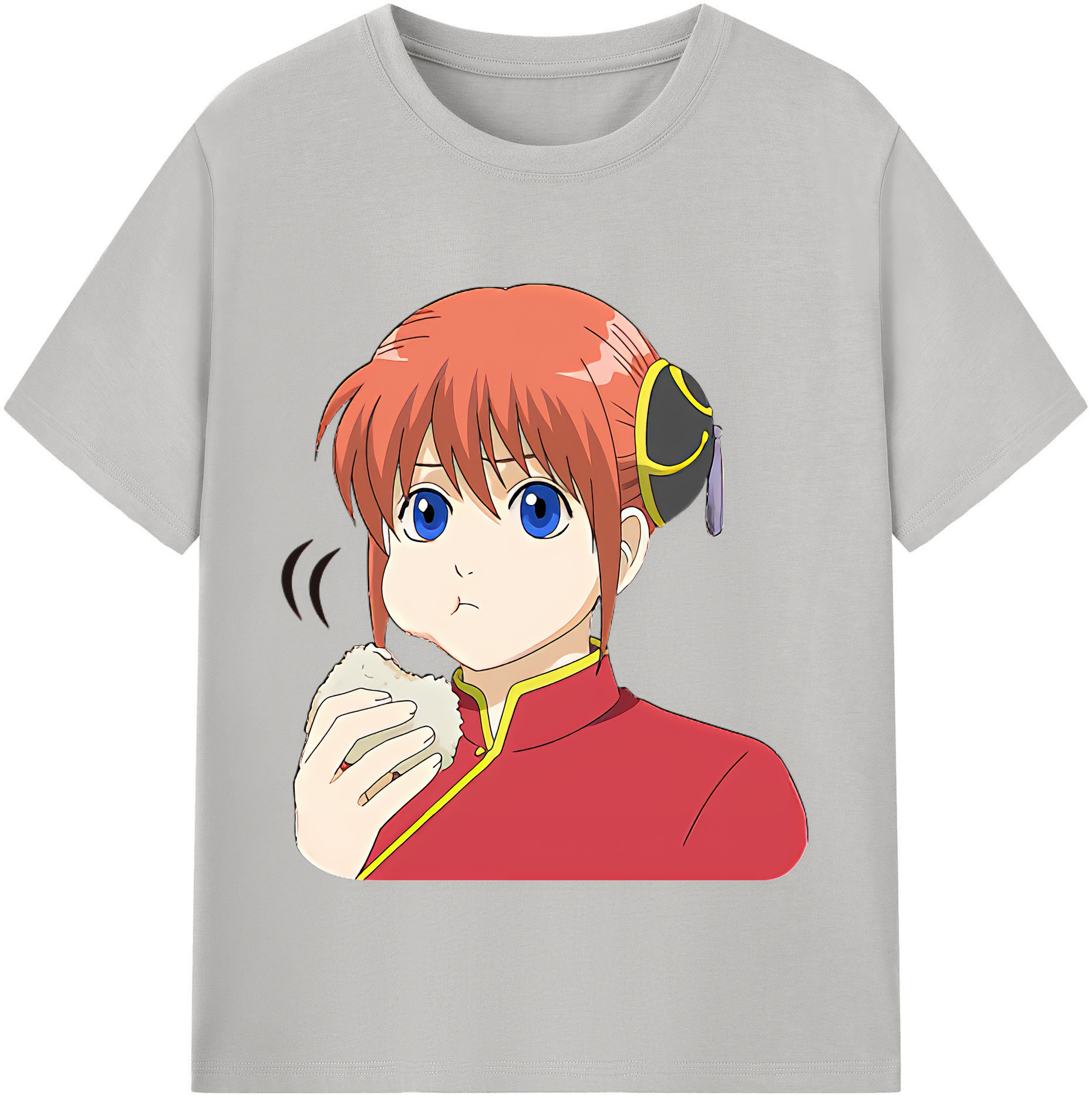 （画像用） ぎんたま 坂田銀時（さかたぎんとき） 神楽 志村新八（しむら しんぱち） GINTAMA Sakata Gintoki Kagura Shimura Shinpachi 綿100％半袖Tシャツ（フロントプリント）