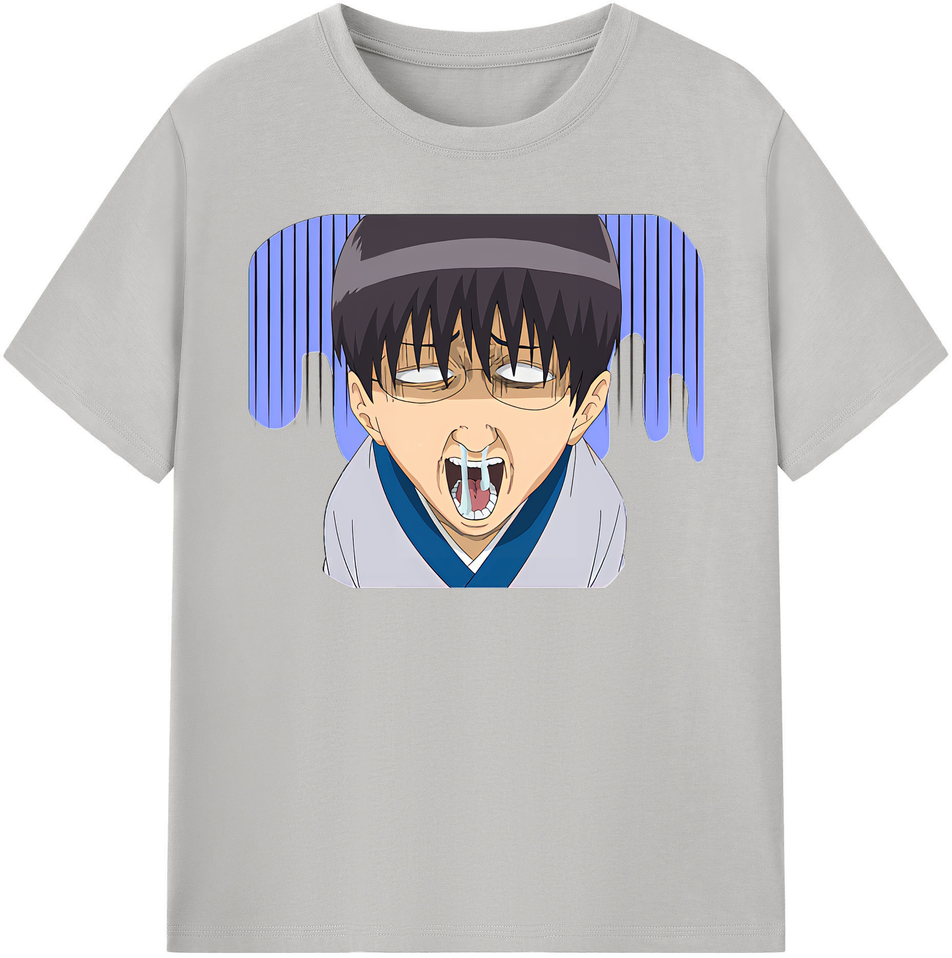 （画像用） ぎんたま 坂田銀時（さかたぎんとき） 神楽 志村新八（しむら しんぱち） GINTAMA Sakata Gintoki Kagura Shimura Shinpachi 綿100％半袖Tシャツ（フロントプリント）