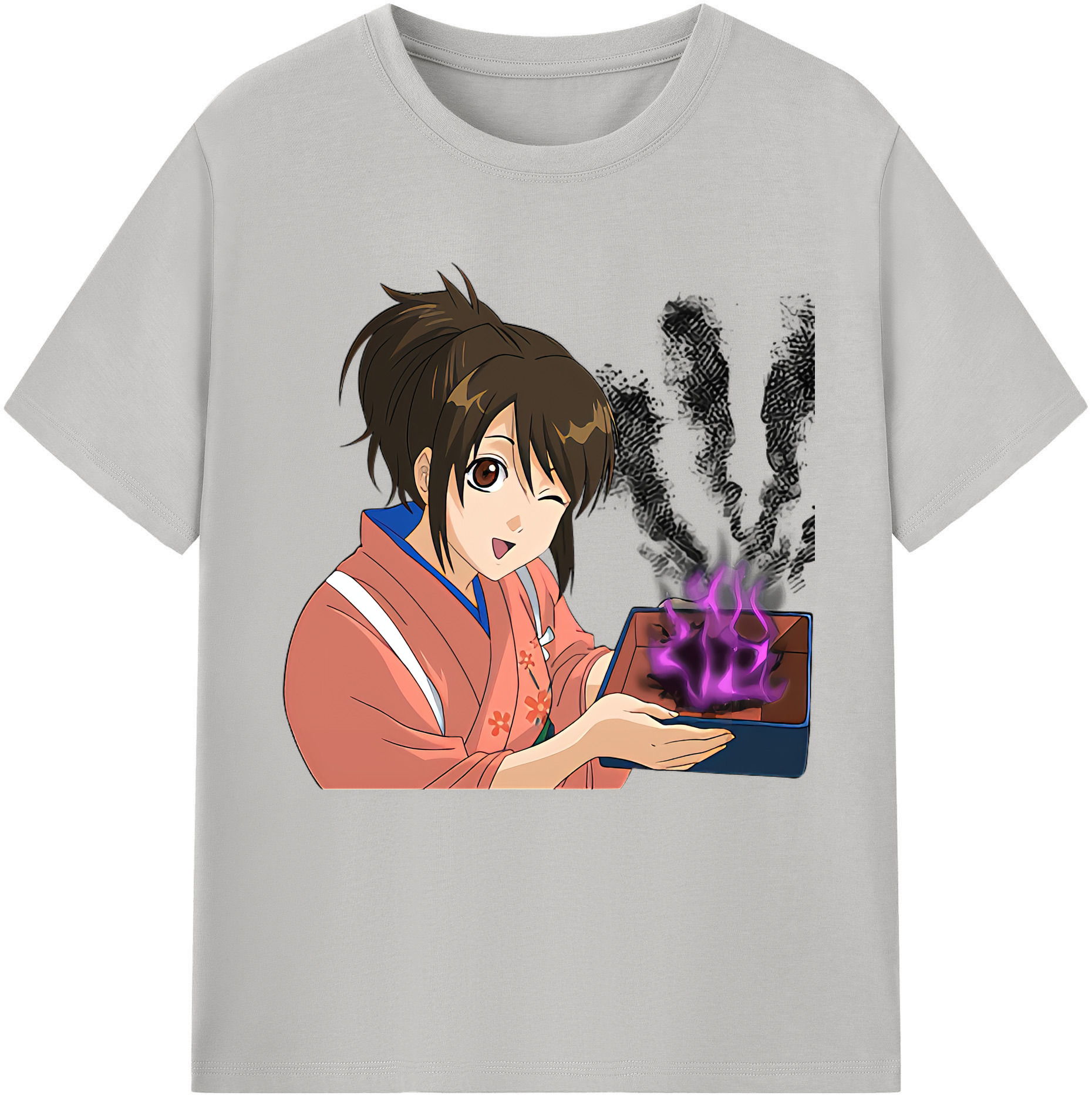 （画像用） ぎんたま 坂田銀時（さかたぎんとき） 神楽 志村新八（しむら しんぱち） GINTAMA Sakata Gintoki Kagura Shimura Shinpachi 綿100％半袖Tシャツ（フロントプリント）