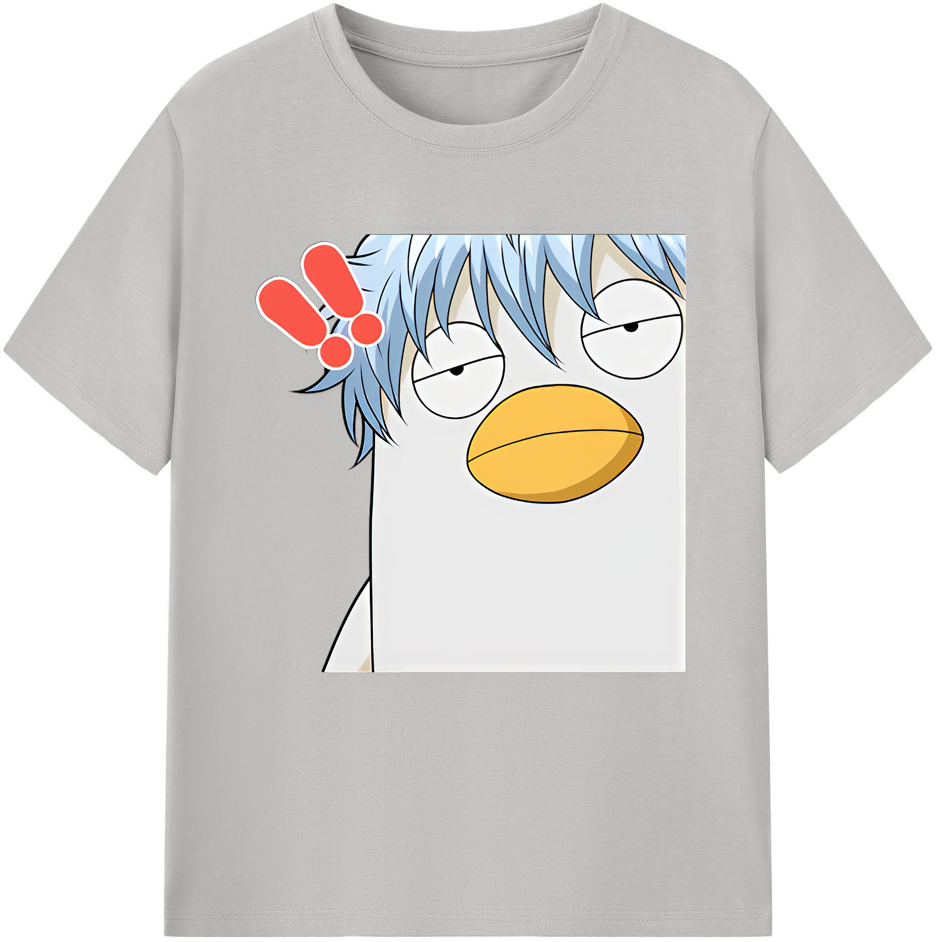 （画像用） ぎんたま 坂田銀時（さかたぎんとき） 神楽 志村新八（しむら しんぱち） GINTAMA Sakata Gintoki Kagura Shimura Shinpachi 綿100％半袖Tシャツ（フロントプリント）