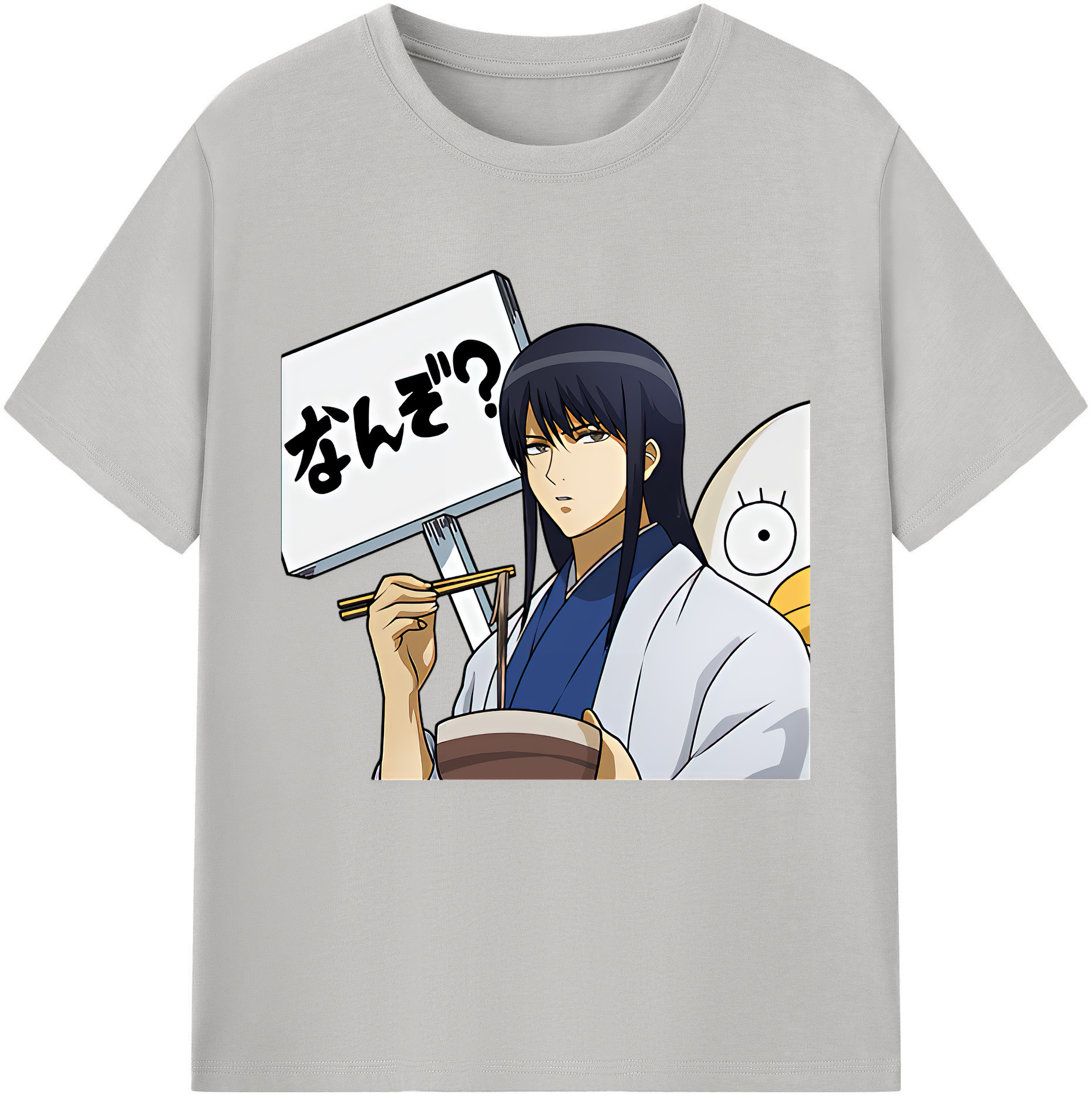 （画像用） ぎんたま 坂田銀時（さかたぎんとき） 神楽 志村新八（しむら しんぱち） GINTAMA Sakata Gintoki Kagura Shimura Shinpachi 綿100％半袖Tシャツ（フロントプリント）