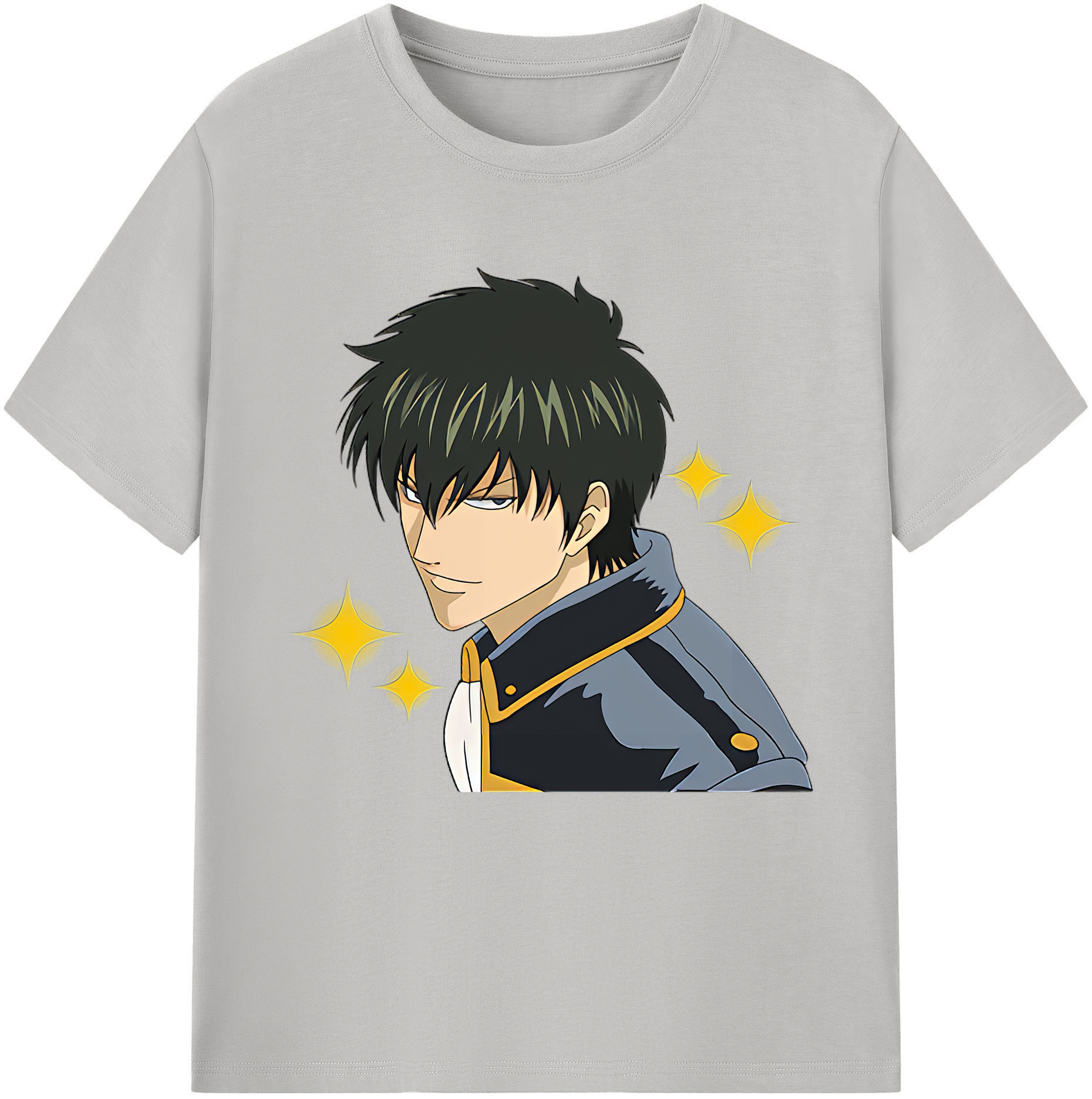 （画像用） ぎんたま 坂田銀時（さかたぎんとき） 神楽 志村新八（しむら しんぱち） GINTAMA Sakata Gintoki Kagura Shimura Shinpachi 綿100％半袖Tシャツ（フロントプリント）