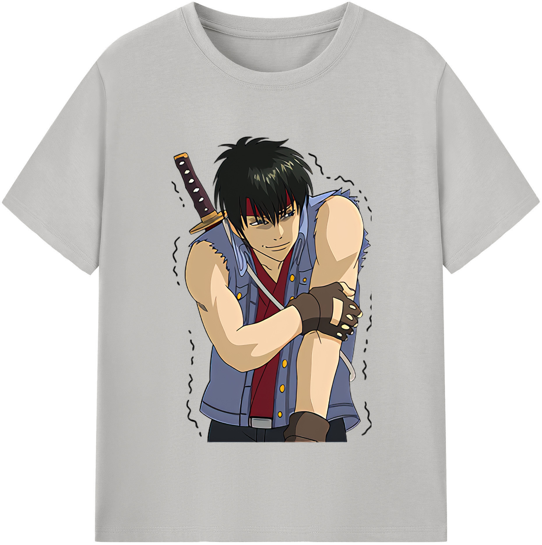 （画像用） ぎんたま 坂田銀時（さかたぎんとき） 神楽 志村新八（しむら しんぱち） GINTAMA Sakata Gintoki Kagura Shimura Shinpachi 綿100％半袖Tシャツ（フロントプリント）