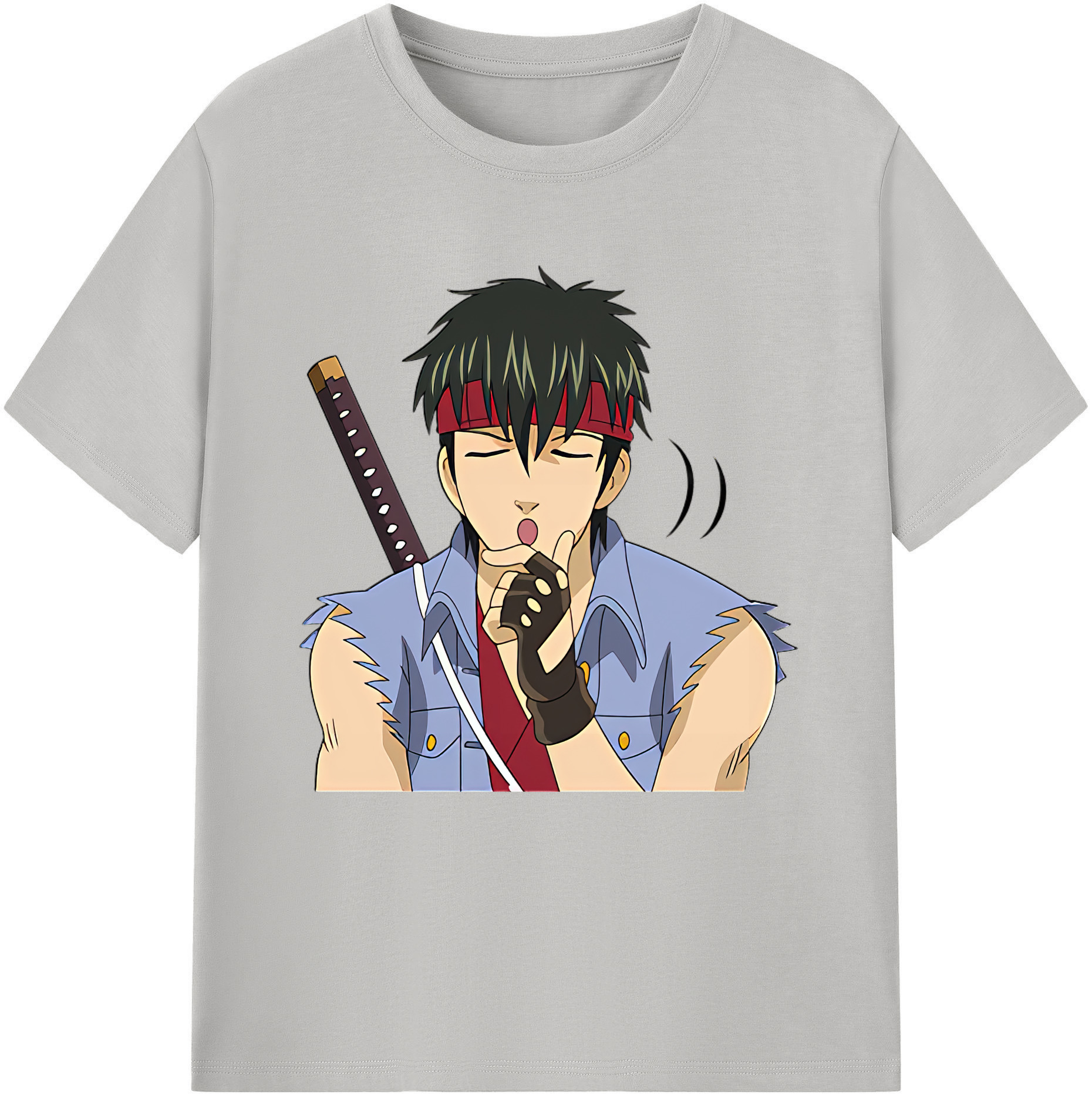 （画像用） ぎんたま 坂田銀時（さかたぎんとき） 神楽 志村新八（しむら しんぱち） GINTAMA Sakata Gintoki Kagura Shimura Shinpachi 綿100％半袖Tシャツ（フロントプリント）