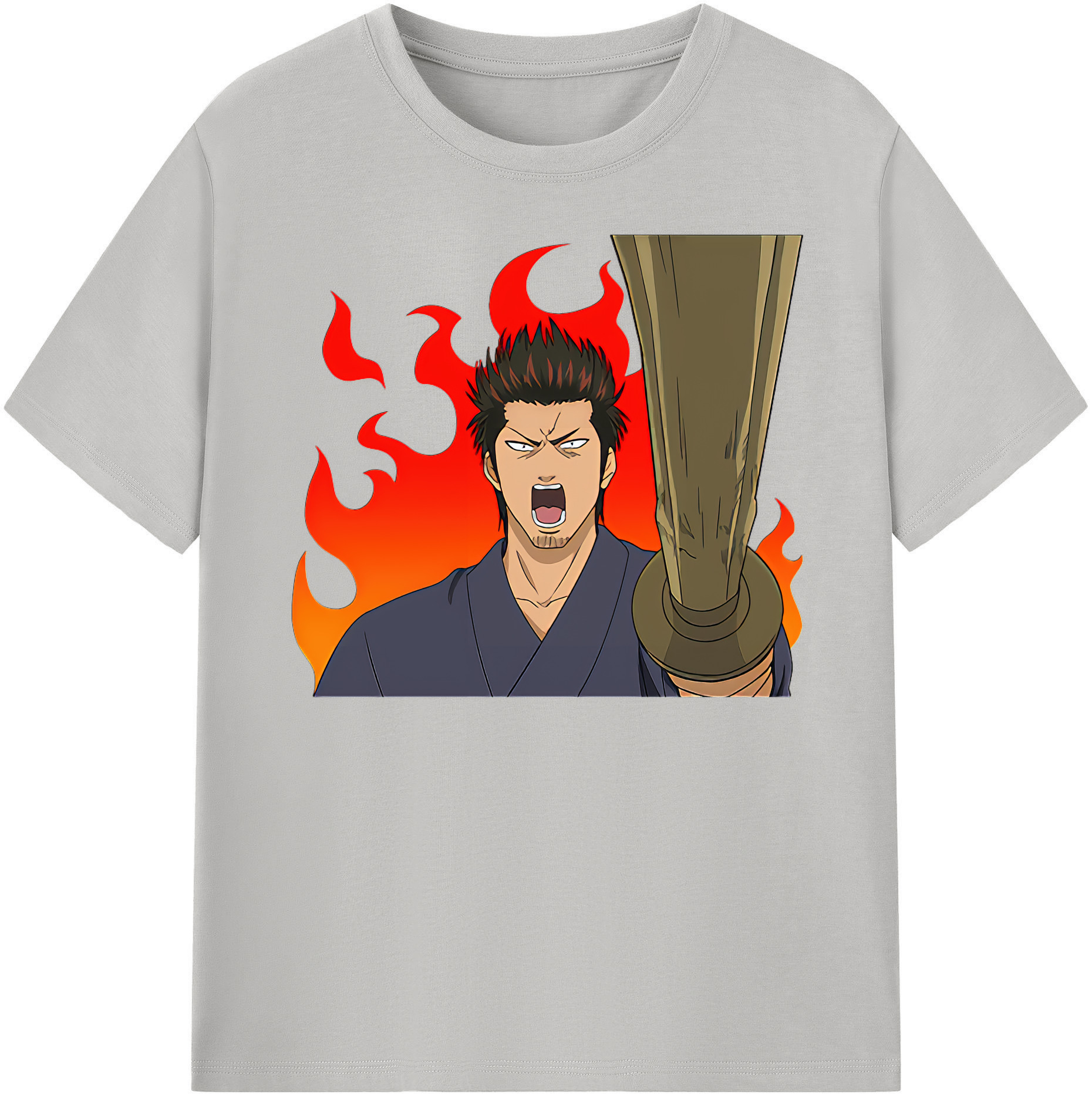 （画像用） ぎんたま 坂田銀時（さかたぎんとき） 神楽 志村新八（しむら しんぱち） GINTAMA Sakata Gintoki Kagura Shimura Shinpachi 綿100％半袖Tシャツ（フロントプリント）