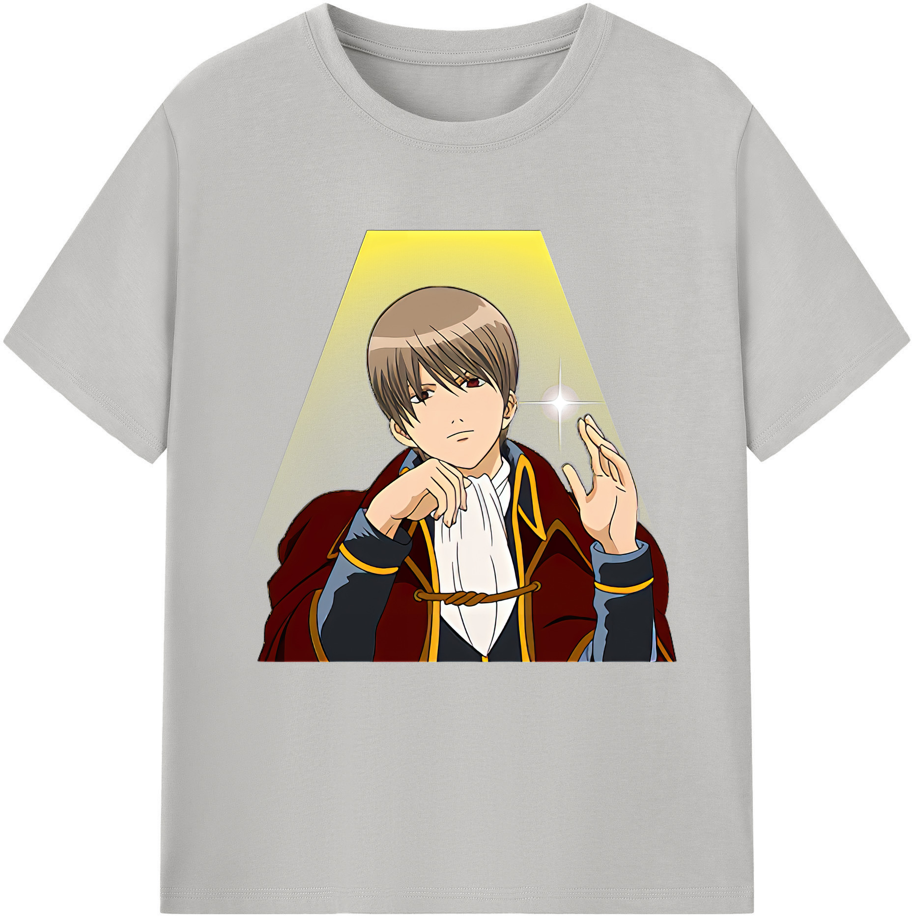 （画像用） ぎんたま 坂田銀時（さかたぎんとき） 神楽 志村新八（しむら しんぱち） GINTAMA Sakata Gintoki Kagura Shimura Shinpachi 綿100％半袖Tシャツ（フロントプリント）