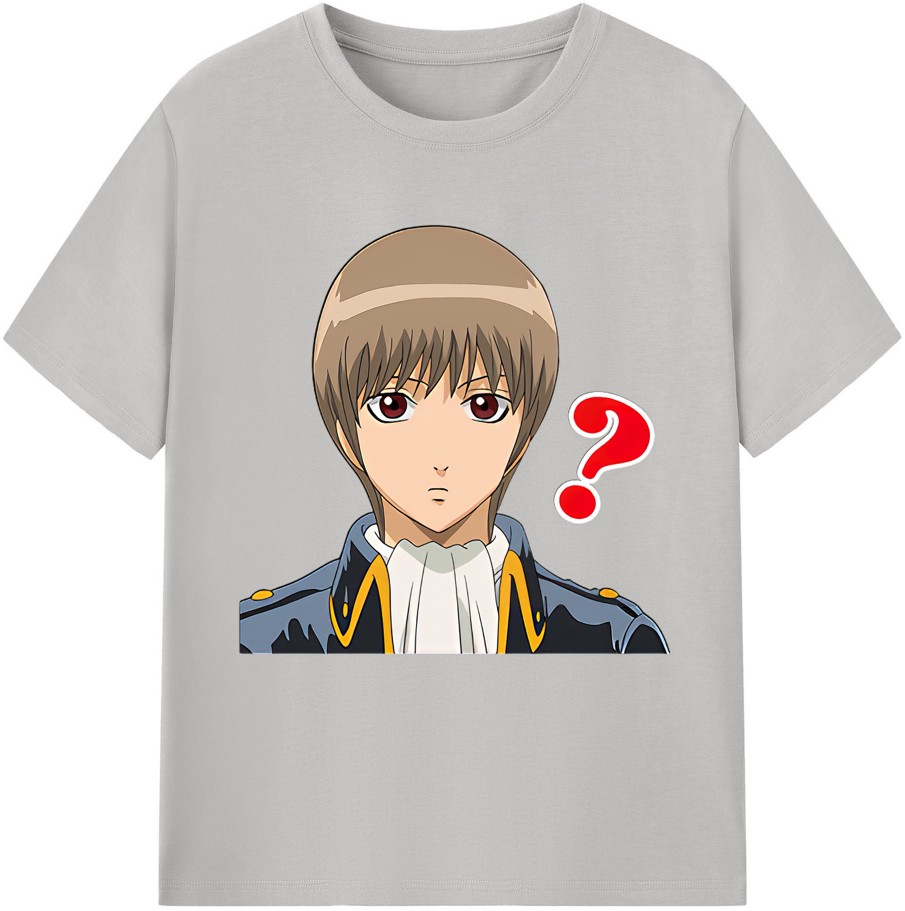 （画像用） ぎんたま 坂田銀時（さかたぎんとき） 神楽 志村新八（しむら しんぱち） GINTAMA Sakata Gintoki Kagura Shimura Shinpachi 綿100％半袖Tシャツ（フロントプリント）