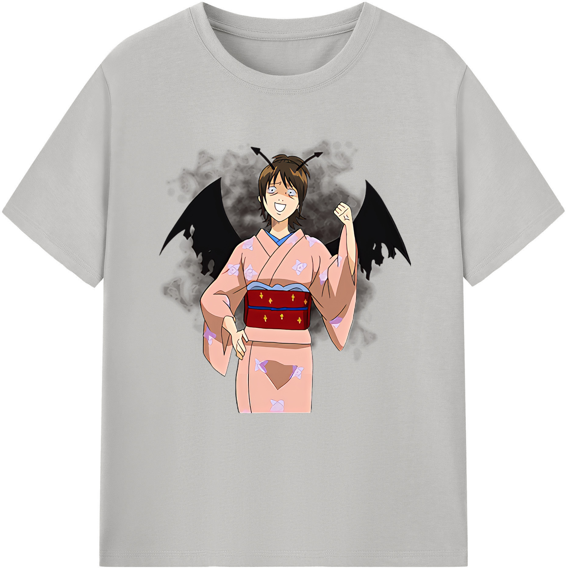 （画像用） ぎんたま 坂田銀時（さかたぎんとき） 神楽 志村新八（しむら しんぱち） GINTAMA Sakata Gintoki Kagura Shimura Shinpachi 綿100％半袖Tシャツ（フロントプリント）