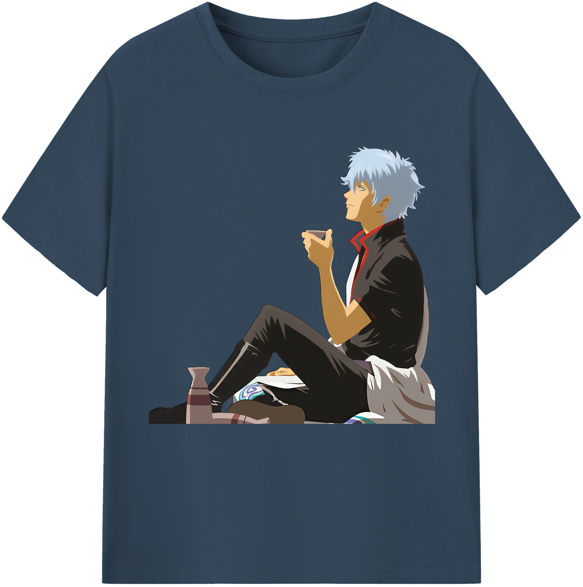 （画像用） ぎんたま 坂田銀時（さかたぎんとき） 神楽 志村新八（しむら しんぱち） GINTAMA Sakata Gintoki Kagura Shimura Shinpachi 綿100％半袖Tシャツ（フロントプリント）