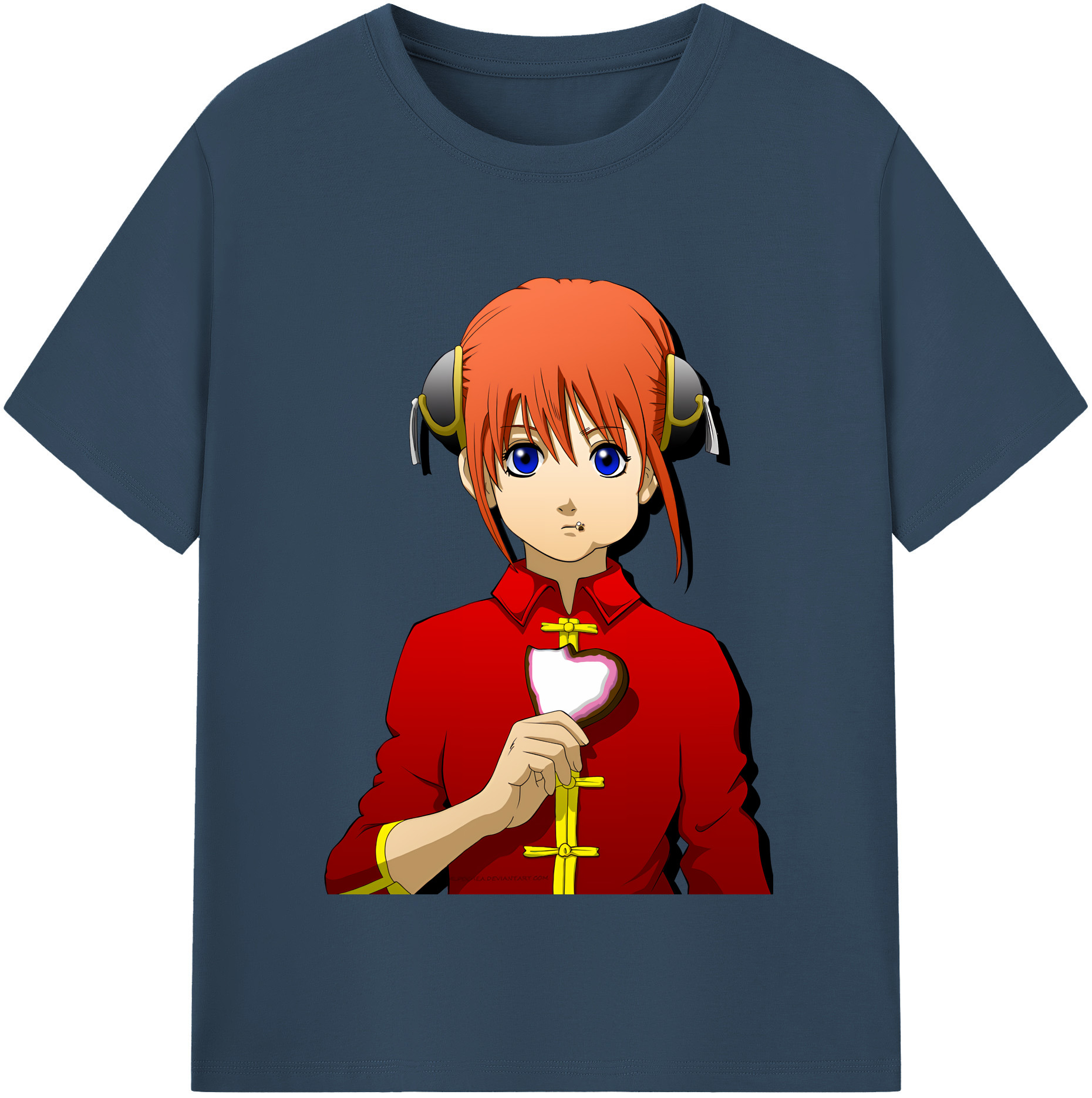 （画像用） ぎんたま 坂田銀時（さかたぎんとき） 神楽 志村新八（しむら しんぱち） GINTAMA Sakata Gintoki Kagura Shimura Shinpachi 綿100％半袖Tシャツ（フロントプリント）