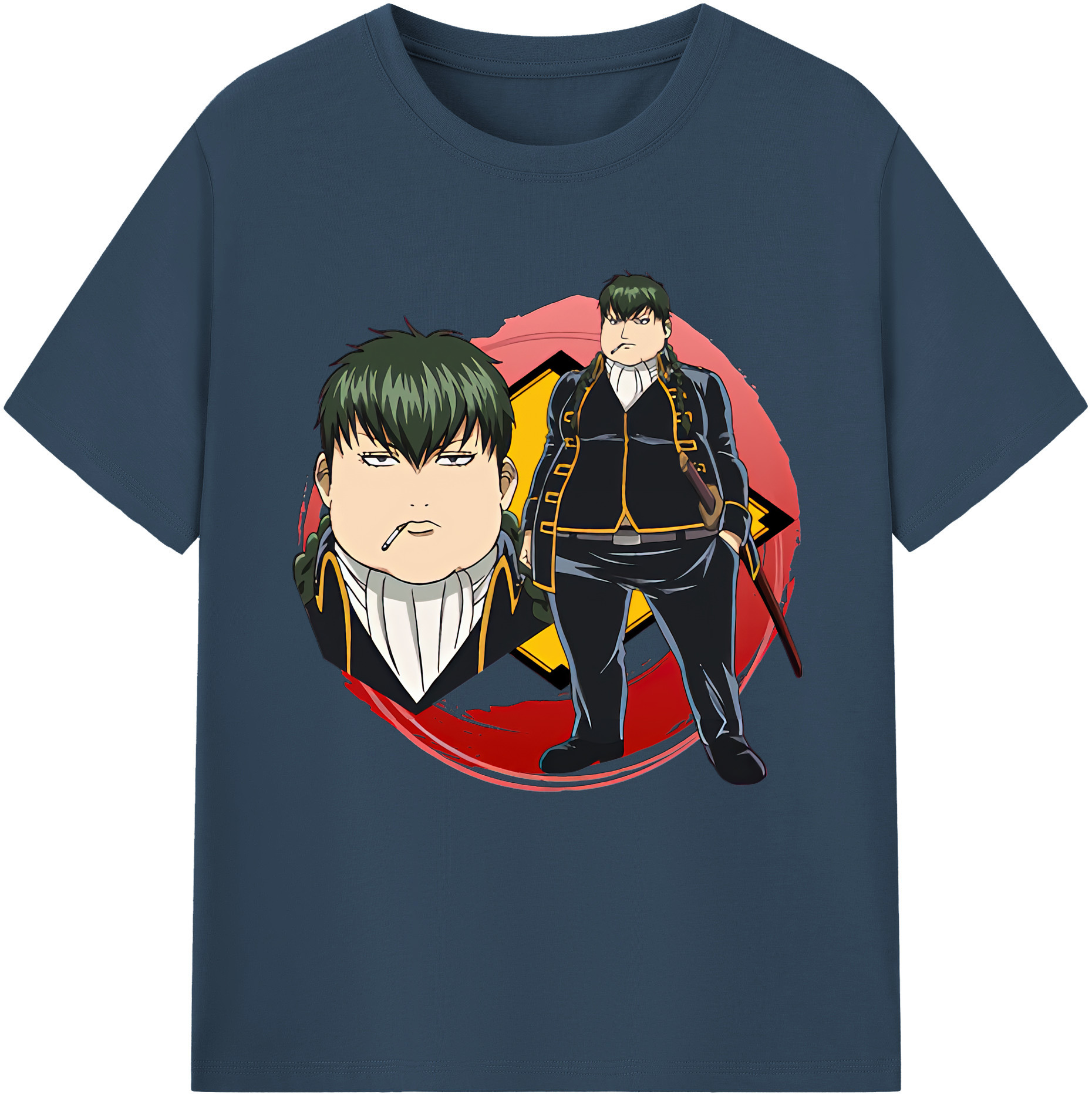 （画像用） ぎんたま 坂田銀時（さかたぎんとき） 神楽 志村新八（しむら しんぱち） GINTAMA Sakata Gintoki Kagura Shimura Shinpachi 綿100％半袖Tシャツ（フロントプリント）