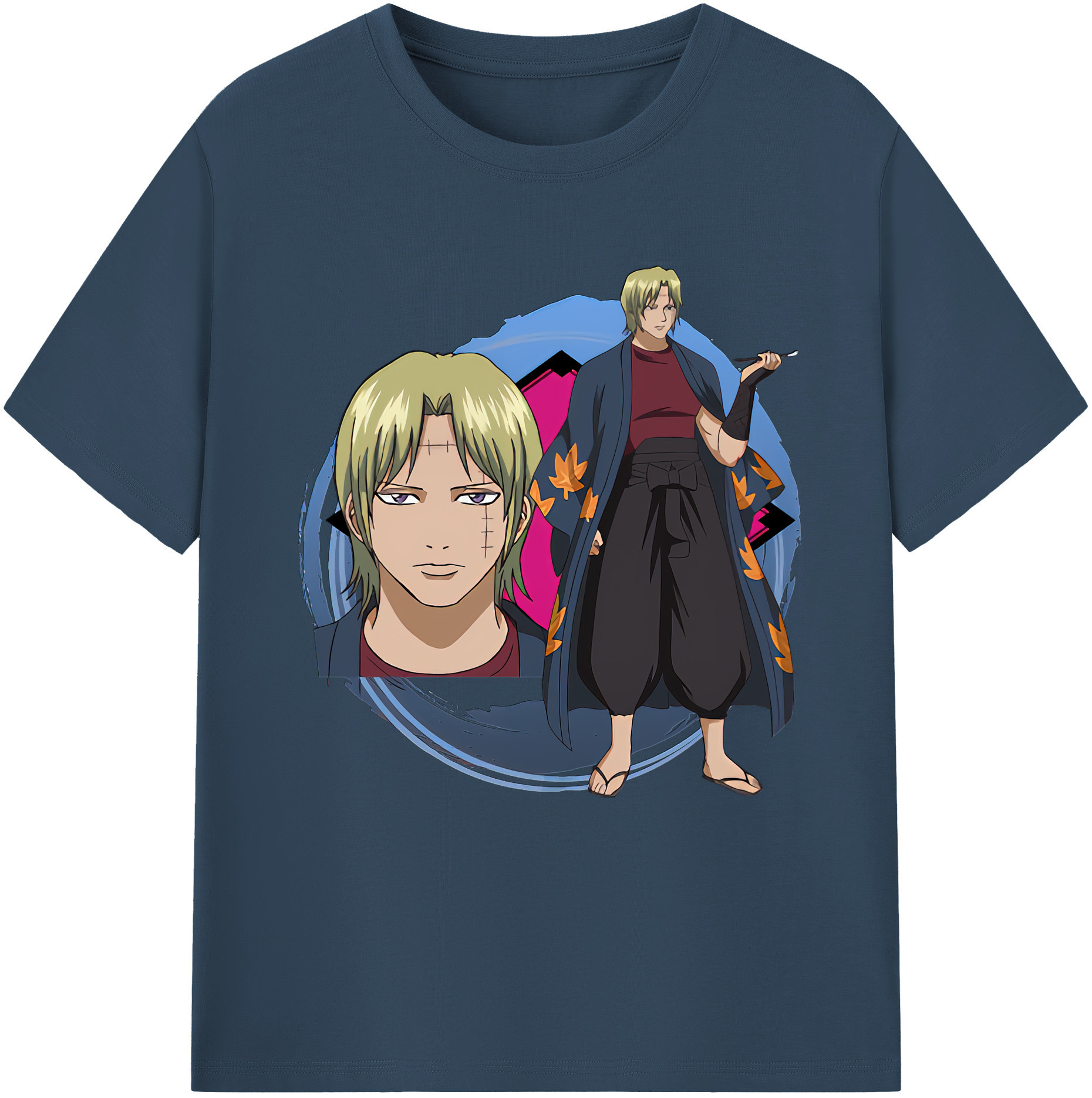 （画像用） ぎんたま 坂田銀時（さかたぎんとき） 神楽 志村新八（しむら しんぱち） GINTAMA Sakata Gintoki Kagura Shimura Shinpachi 綿100％半袖Tシャツ（フロントプリント）