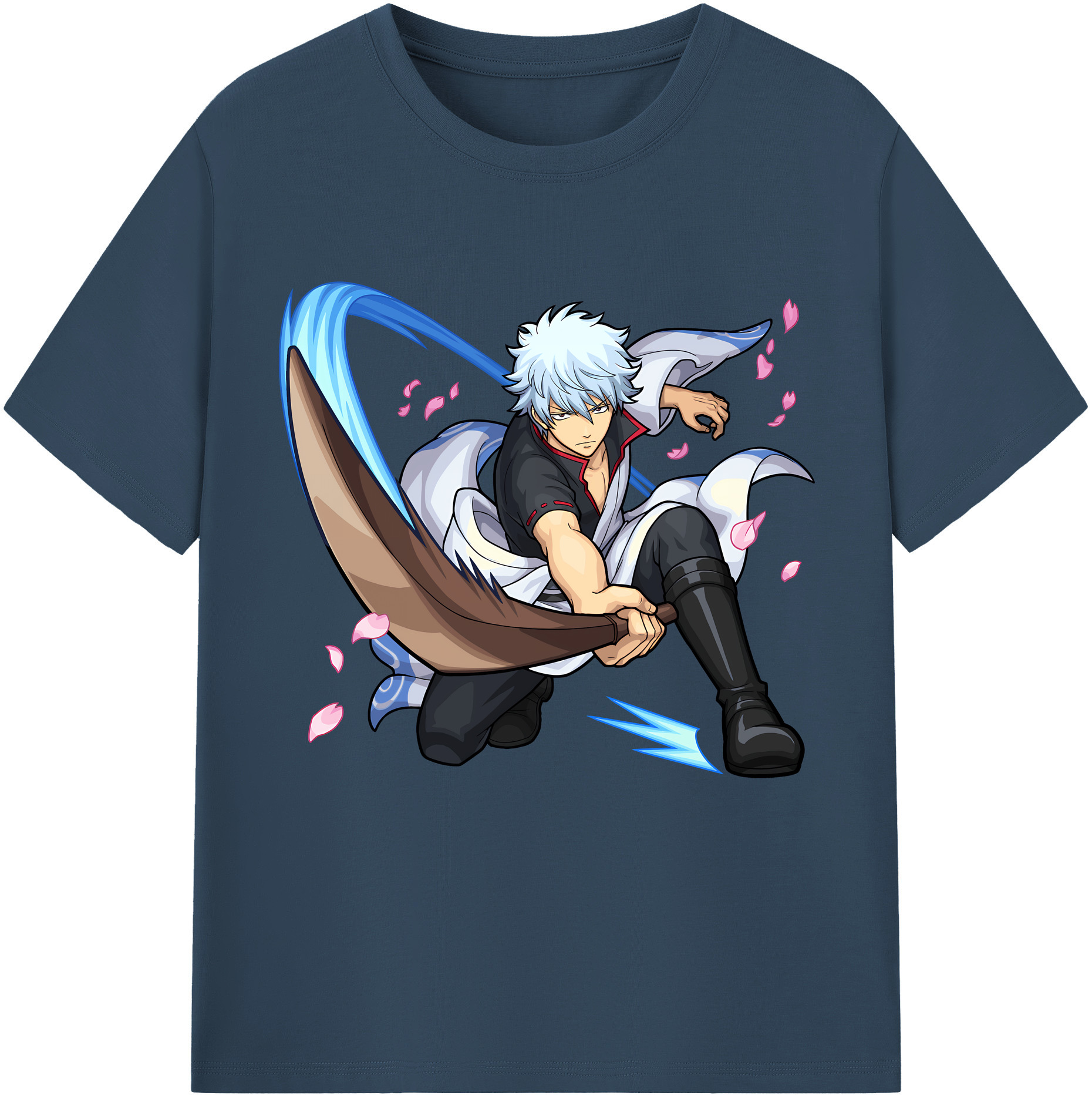 （画像用） ぎんたま 坂田銀時（さかたぎんとき） 神楽 志村新八（しむら しんぱち） GINTAMA Sakata Gintoki Kagura Shimura Shinpachi 綿100％半袖Tシャツ（フロントプリント）
