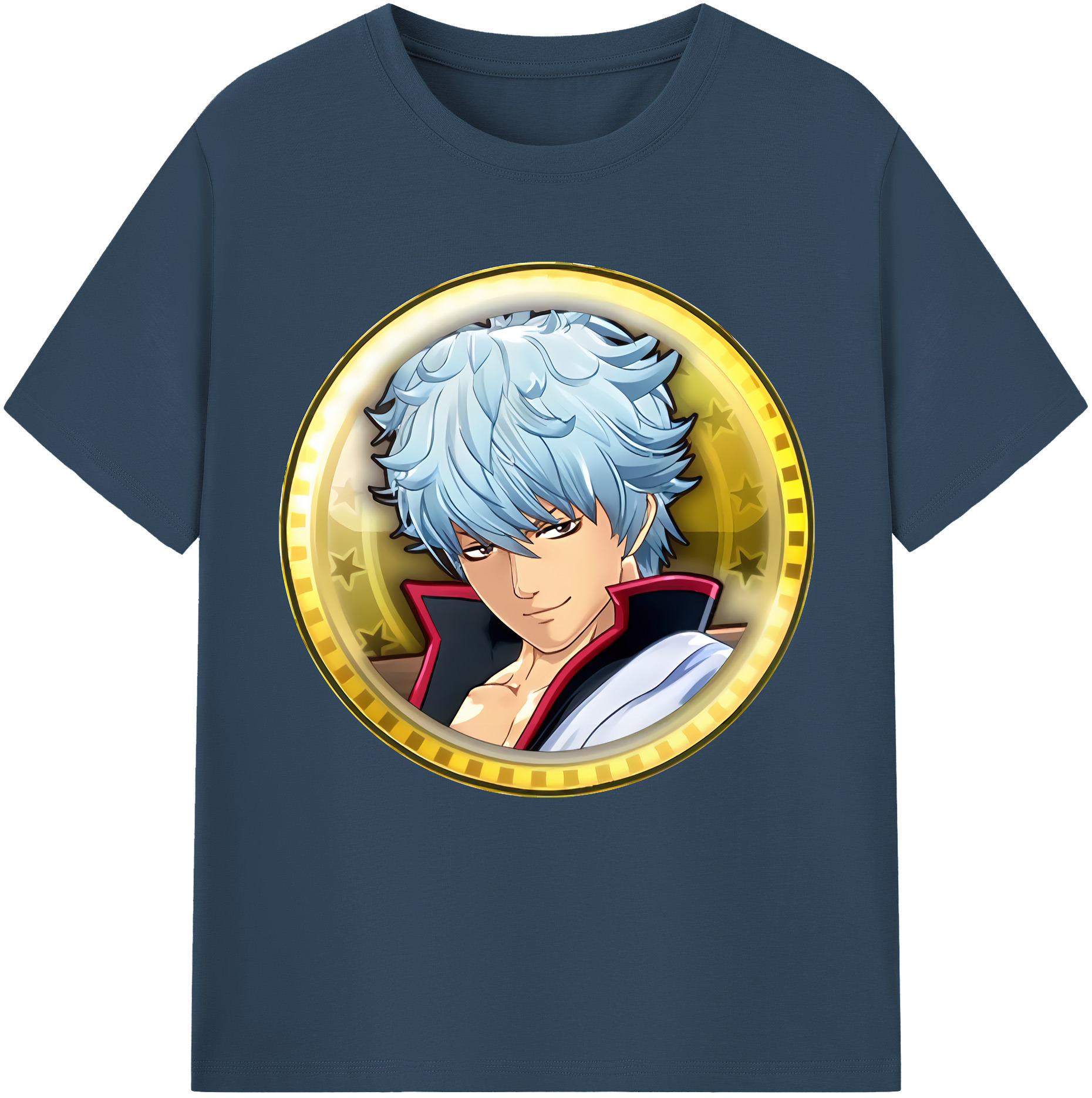 （画像用） ぎんたま 坂田銀時（さかたぎんとき） 神楽 志村新八（しむら しんぱち） GINTAMA Sakata Gintoki Kagura Shimura Shinpachi 綿100％半袖Tシャツ（フロントプリント）