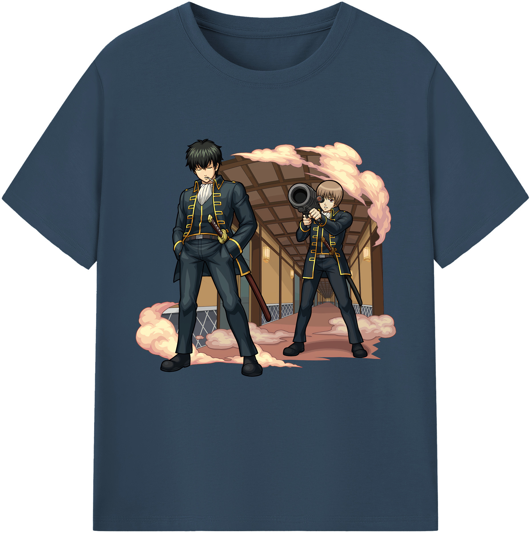 （画像用） ぎんたま 坂田銀時（さかたぎんとき） 神楽 志村新八（しむら しんぱち） GINTAMA Sakata Gintoki Kagura Shimura Shinpachi 綿100％半袖Tシャツ（フロントプリント）