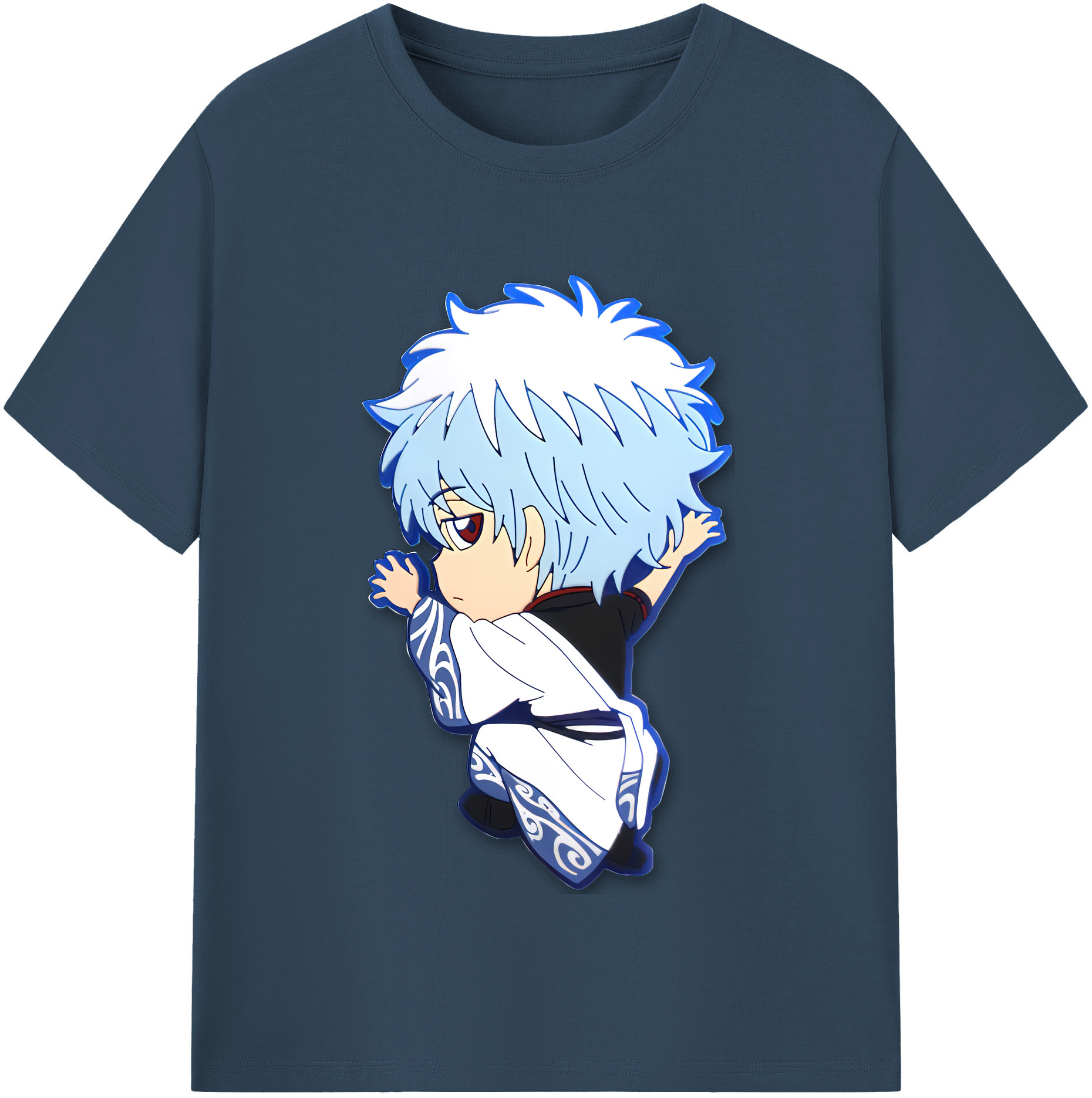 （画像用） ぎんたま 坂田銀時（さかたぎんとき） 神楽 志村新八（しむら しんぱち） GINTAMA Sakata Gintoki Kagura Shimura Shinpachi 綿100％半袖Tシャツ（フロントプリント）