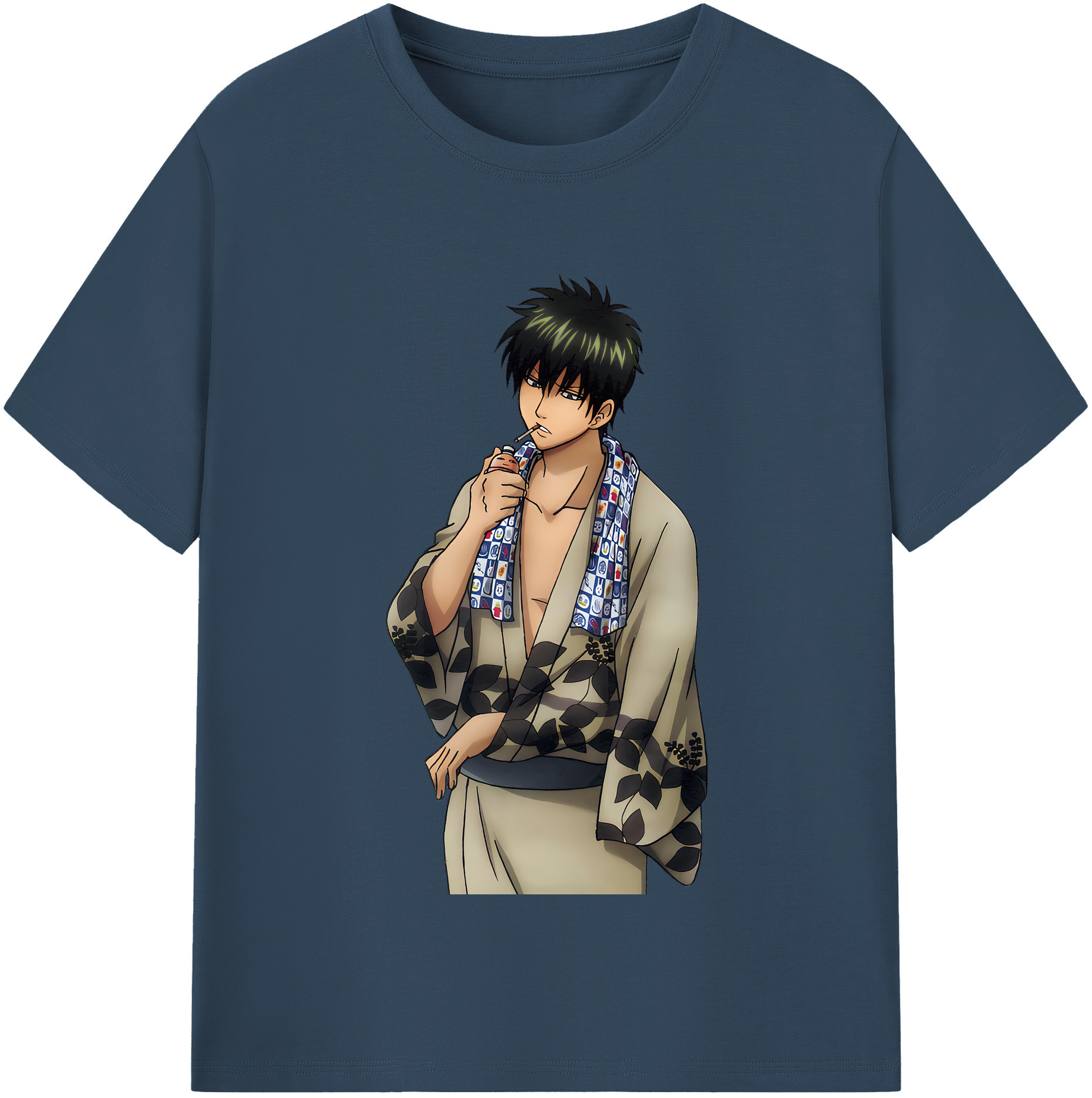 （画像用） ぎんたま 坂田銀時（さかたぎんとき） 神楽 志村新八（しむら しんぱち） GINTAMA Sakata Gintoki Kagura Shimura Shinpachi 綿100％半袖Tシャツ（フロントプリント）