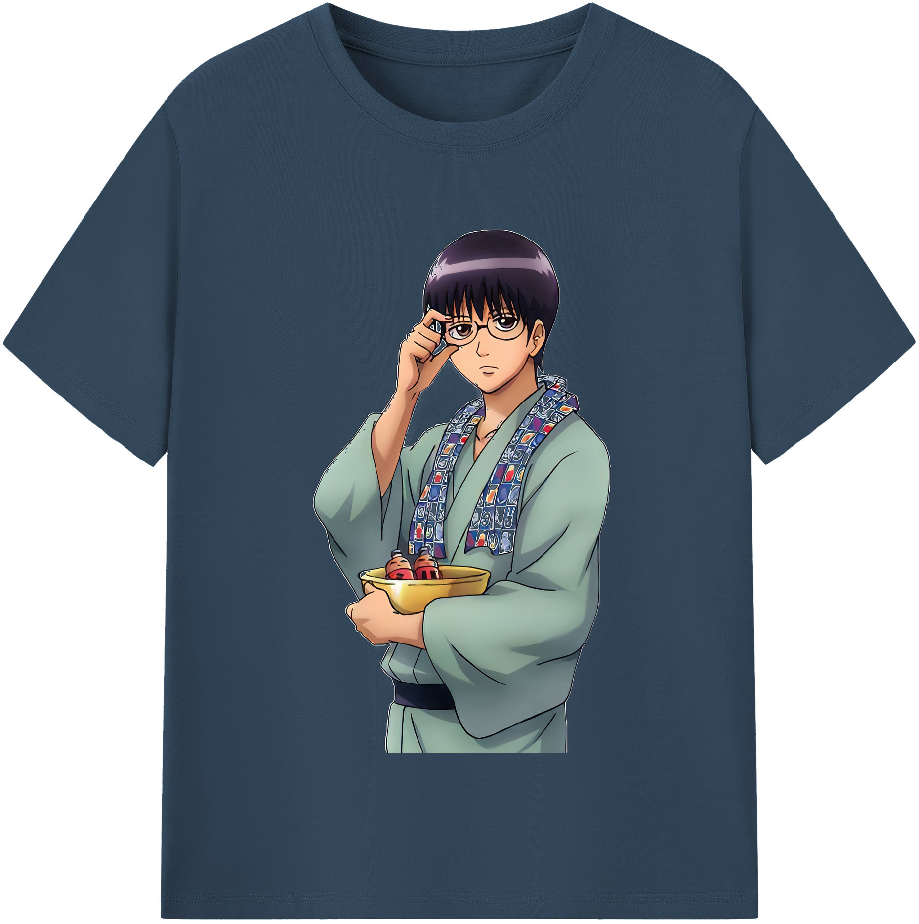 （画像用） ぎんたま 坂田銀時（さかたぎんとき） 神楽 志村新八（しむら しんぱち） GINTAMA Sakata Gintoki Kagura Shimura Shinpachi 綿100％半袖Tシャツ（フロントプリント）