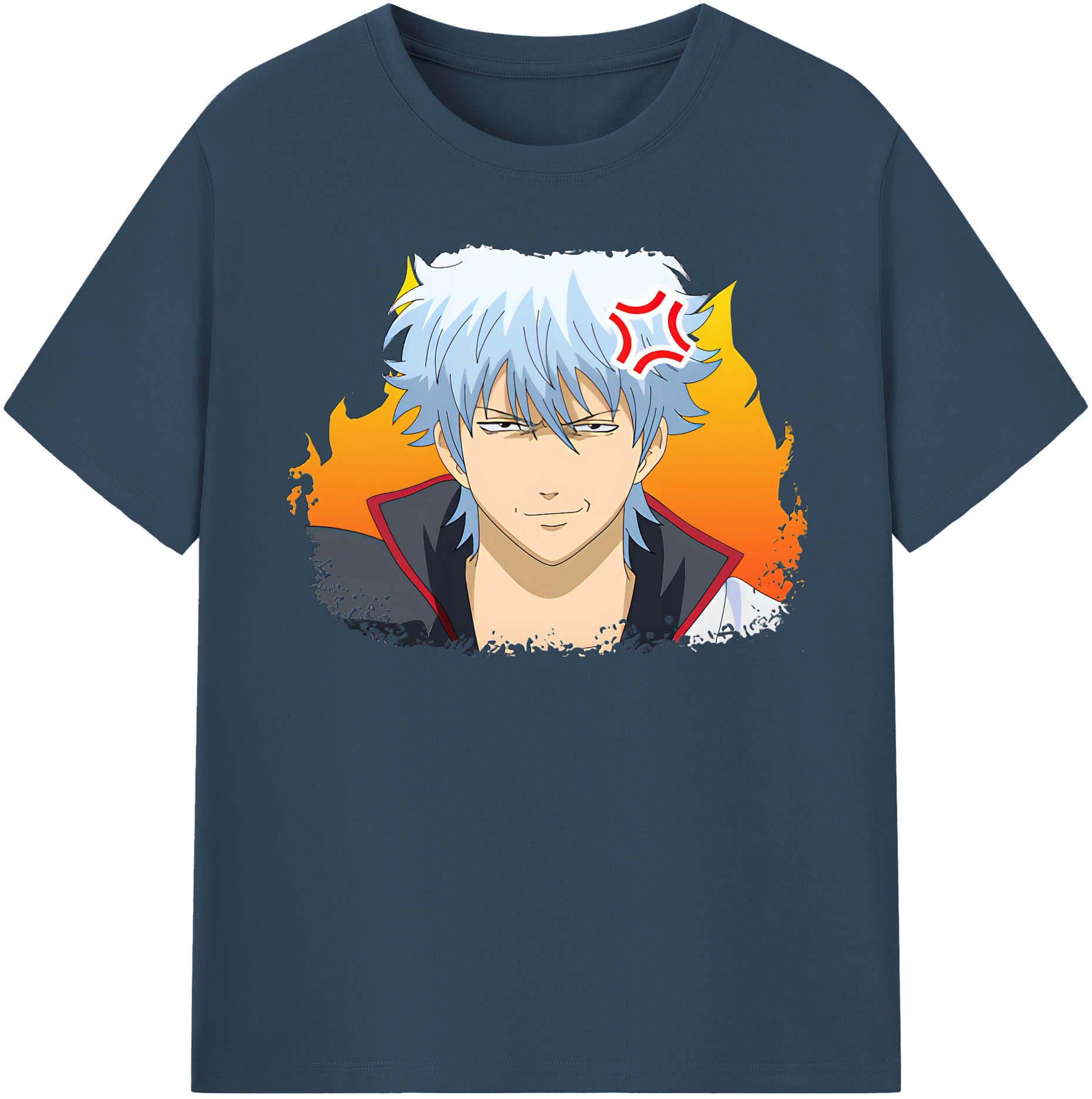 （画像用） ぎんたま 坂田銀時（さかたぎんとき） 神楽 志村新八（しむら しんぱち） GINTAMA Sakata Gintoki Kagura Shimura Shinpachi 綿100％半袖Tシャツ（フロントプリント）