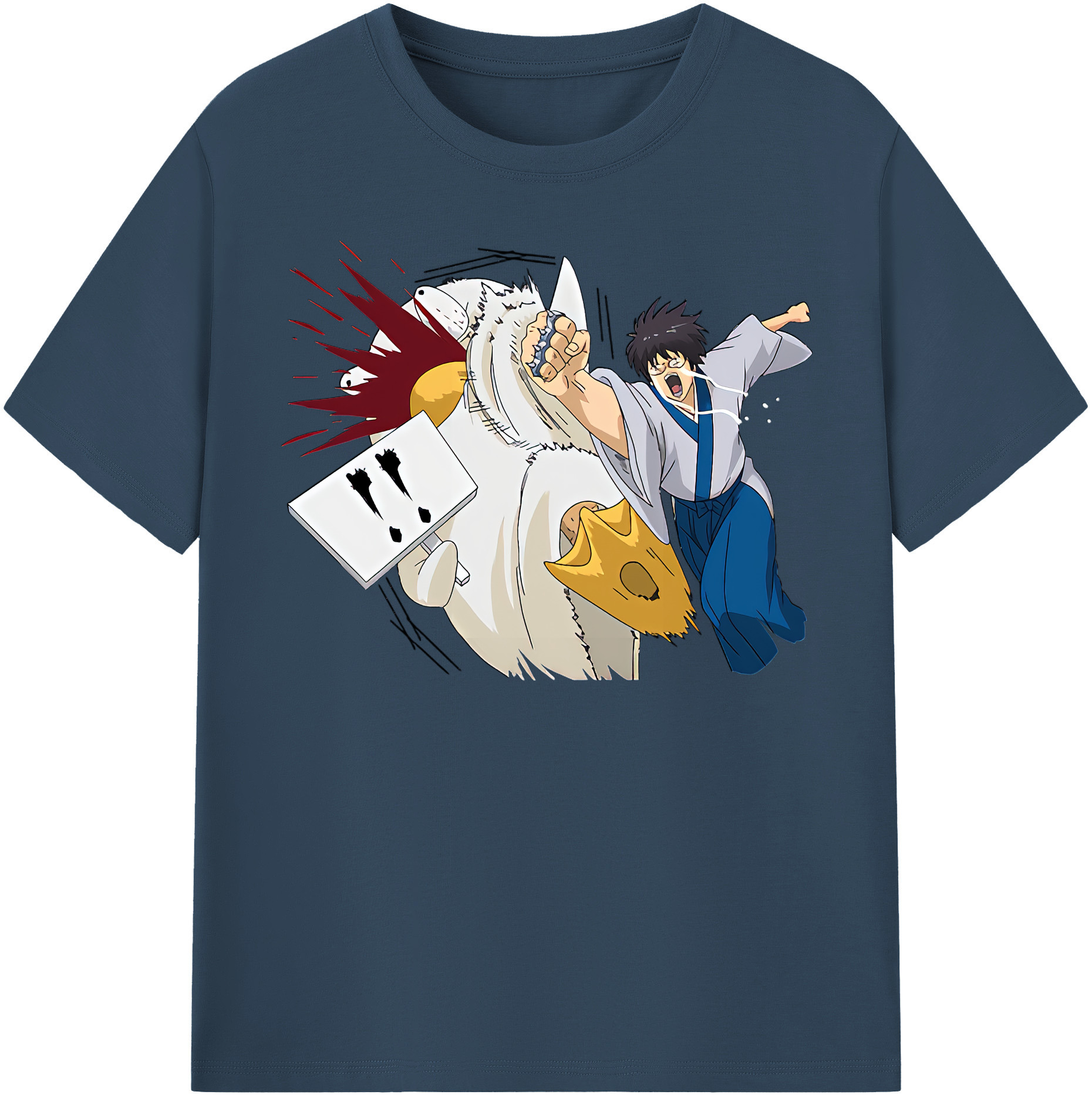（画像用） ぎんたま 坂田銀時（さかたぎんとき） 神楽 志村新八（しむら しんぱち） GINTAMA Sakata Gintoki Kagura Shimura Shinpachi 綿100％半袖Tシャツ（フロントプリント）