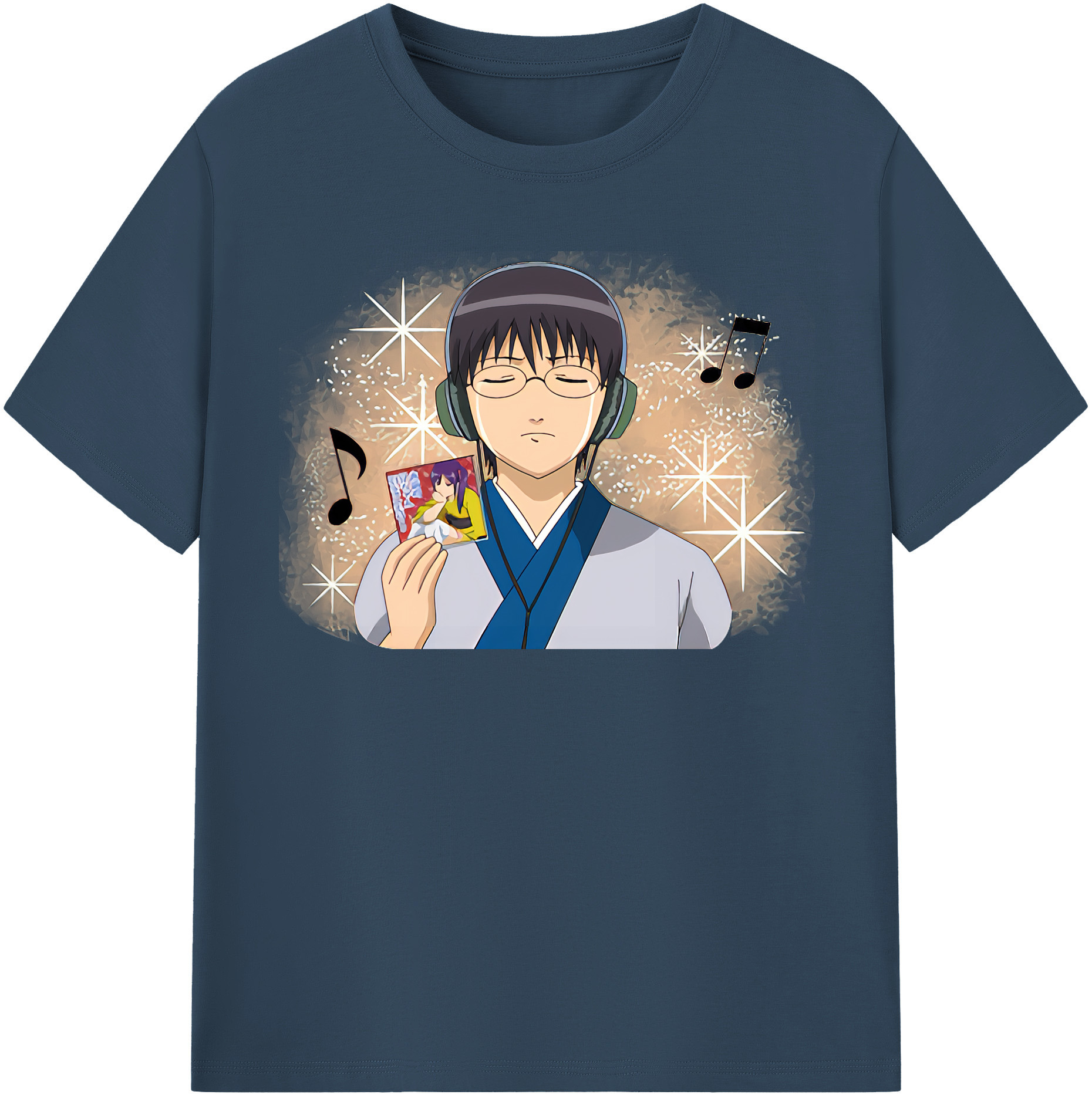 （画像用） ぎんたま 坂田銀時（さかたぎんとき） 神楽 志村新八（しむら しんぱち） GINTAMA Sakata Gintoki Kagura Shimura Shinpachi 綿100％半袖Tシャツ（フロントプリント）