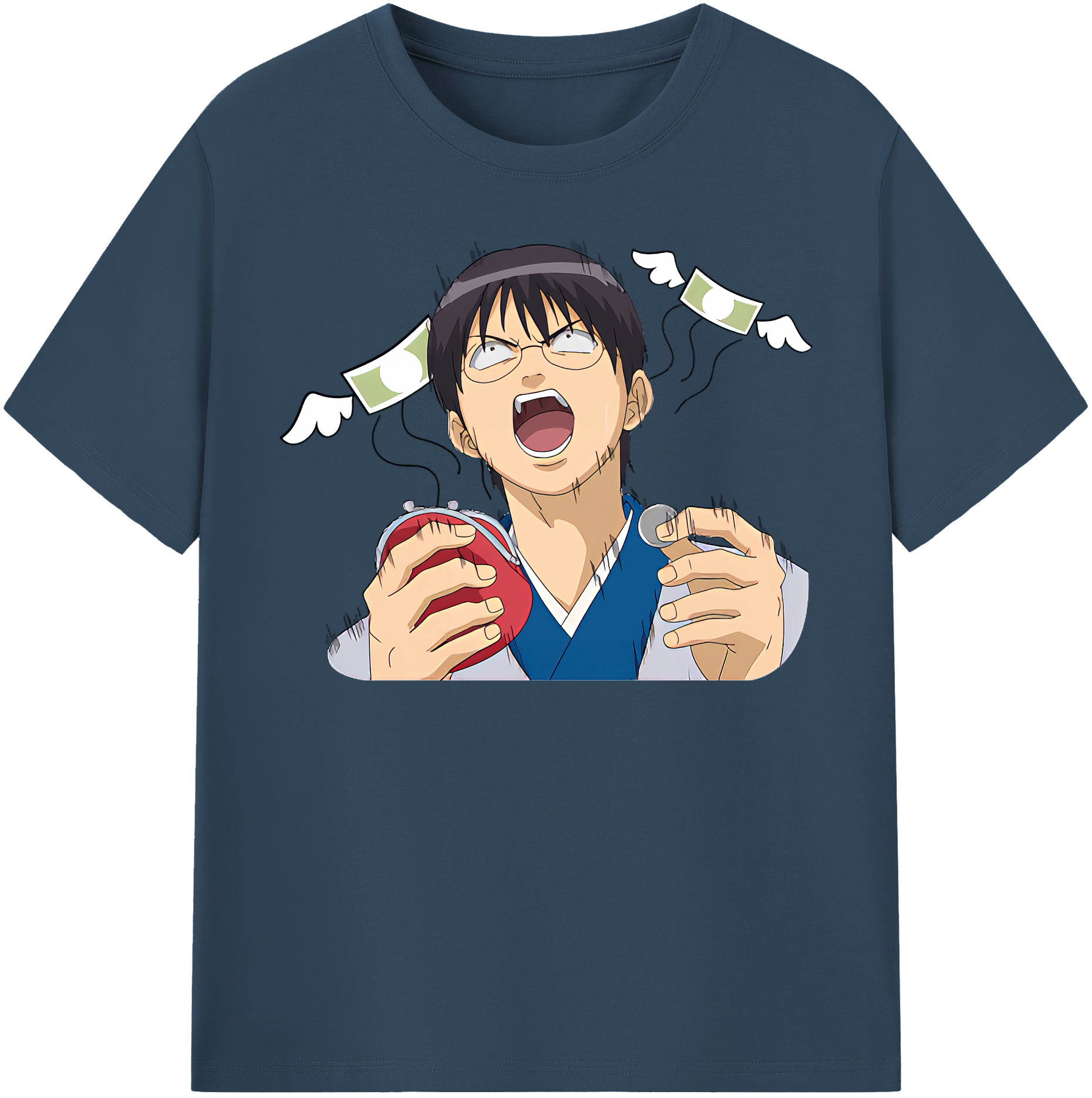 （画像用） ぎんたま 坂田銀時（さかたぎんとき） 神楽 志村新八（しむら しんぱち） GINTAMA Sakata Gintoki Kagura Shimura Shinpachi 綿100％半袖Tシャツ（フロントプリント）