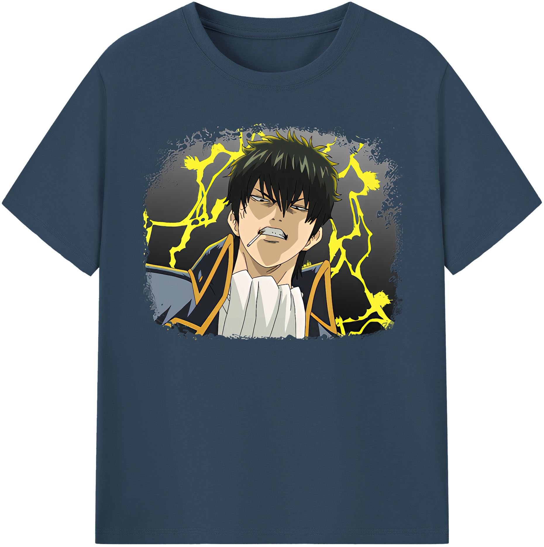 （画像用） ぎんたま 坂田銀時（さかたぎんとき） 神楽 志村新八（しむら しんぱち） GINTAMA Sakata Gintoki Kagura Shimura Shinpachi 綿100％半袖Tシャツ（フロントプリント）