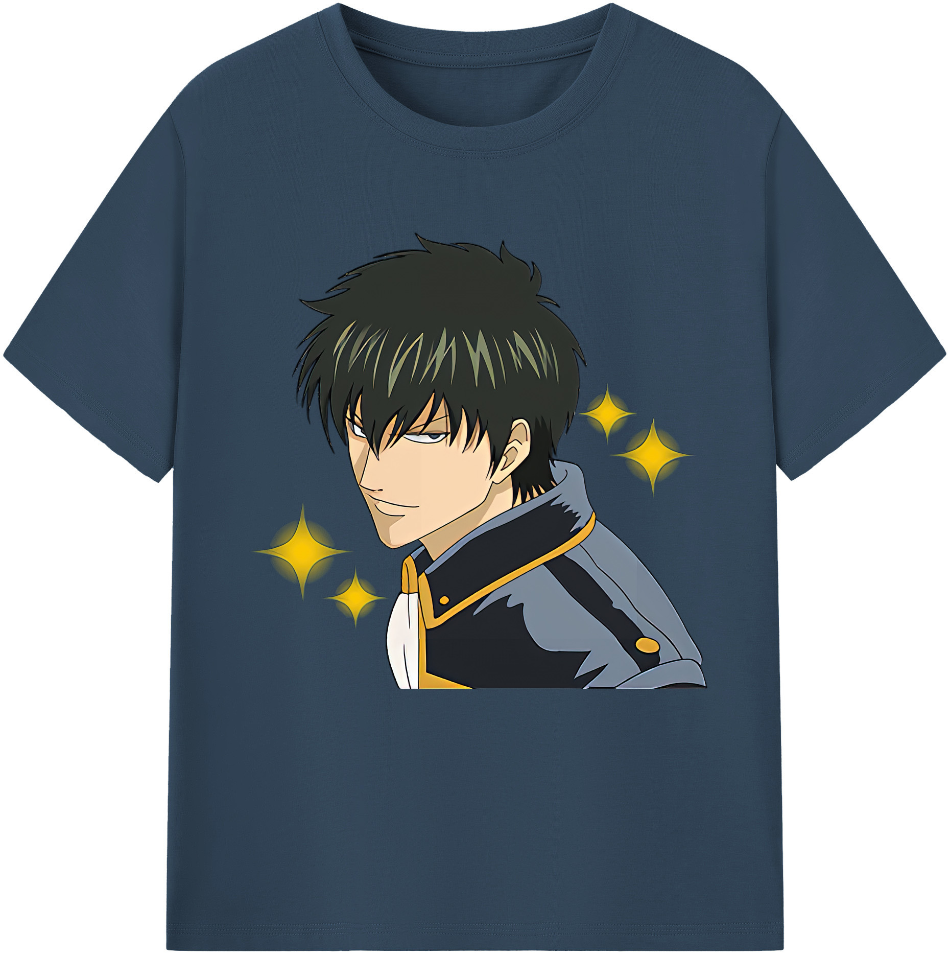 （画像用） ぎんたま 坂田銀時（さかたぎんとき） 神楽 志村新八（しむら しんぱち） GINTAMA Sakata Gintoki Kagura Shimura Shinpachi 綿100％半袖Tシャツ（フロントプリント）
