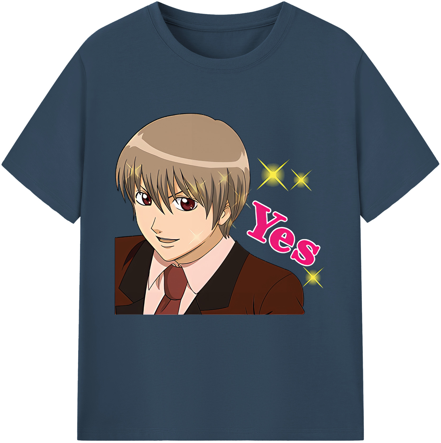 （画像用） ぎんたま 坂田銀時（さかたぎんとき） 神楽 志村新八（しむら しんぱち） GINTAMA Sakata Gintoki Kagura Shimura Shinpachi 綿100％半袖Tシャツ（フロントプリント）