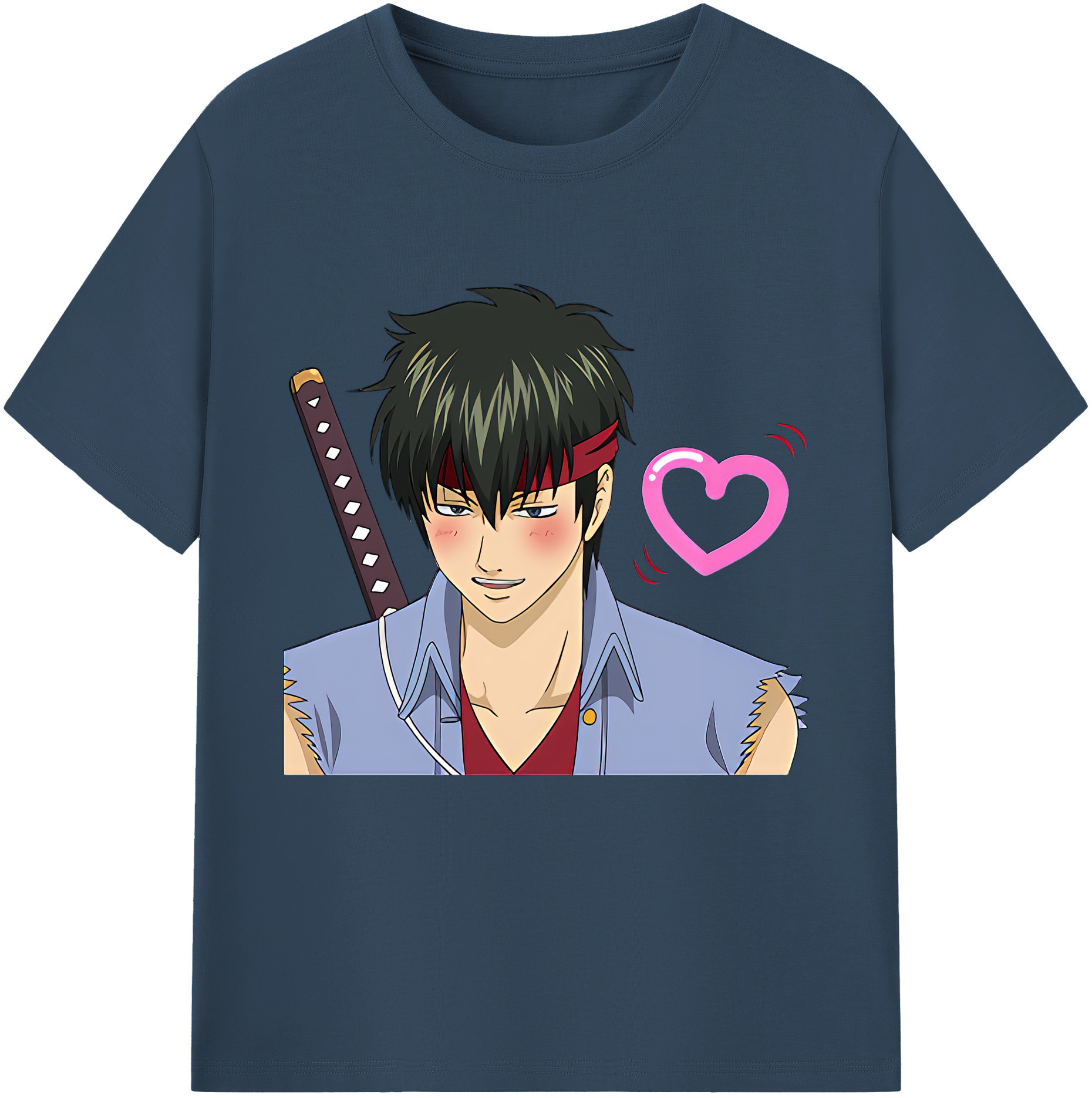 （画像用） ぎんたま 坂田銀時（さかたぎんとき） 神楽 志村新八（しむら しんぱち） GINTAMA Sakata Gintoki Kagura Shimura Shinpachi 綿100％半袖Tシャツ（フロントプリント）
