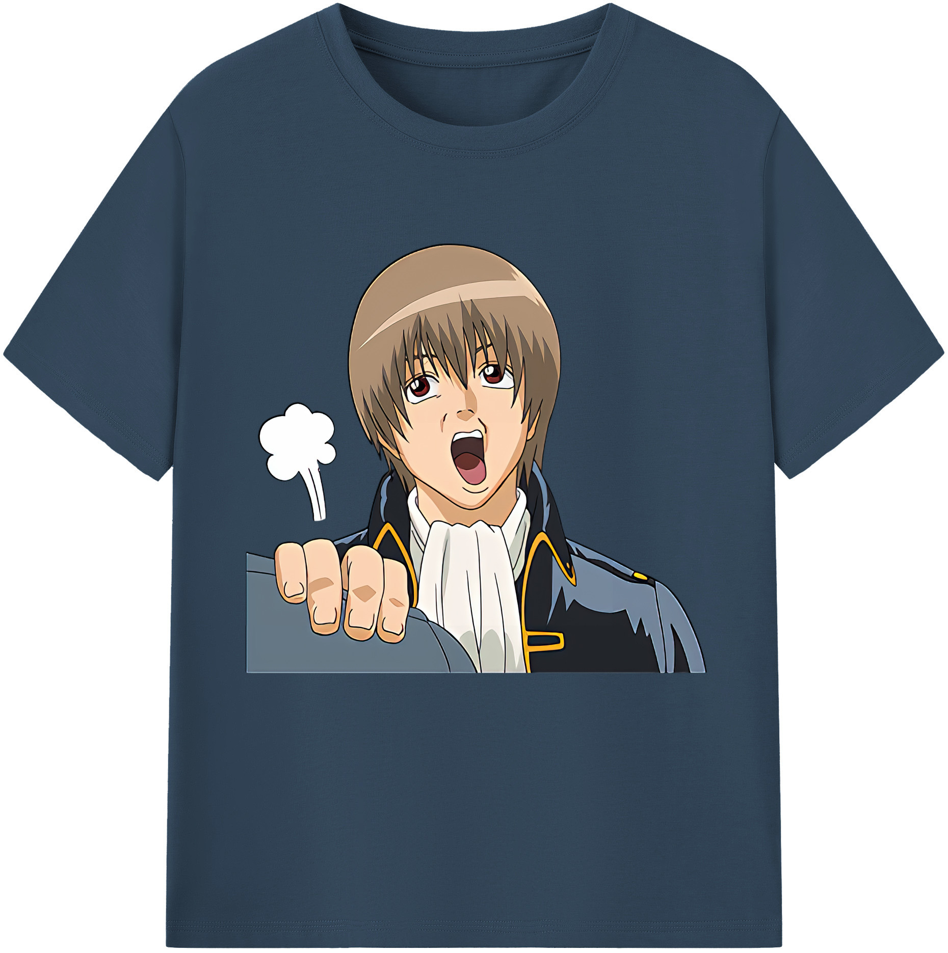 （画像用） ぎんたま 坂田銀時（さかたぎんとき） 神楽 志村新八（しむら しんぱち） GINTAMA Sakata Gintoki Kagura Shimura Shinpachi 綿100％半袖Tシャツ（フロントプリント）