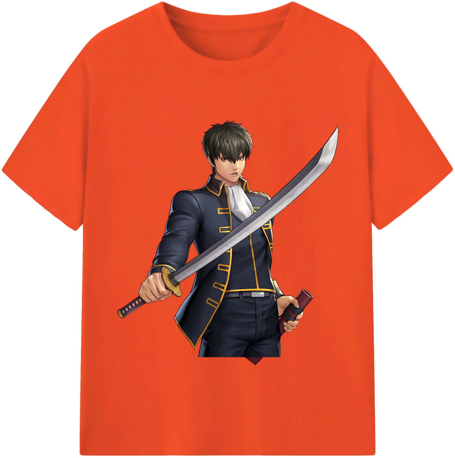 （画像用） ぎんたま 坂田銀時（さかたぎんとき） 神楽 志村新八（しむら しんぱち） GINTAMA Sakata Gintoki Kagura Shimura Shinpachi 綿100％半袖Tシャツ（フロントプリント）